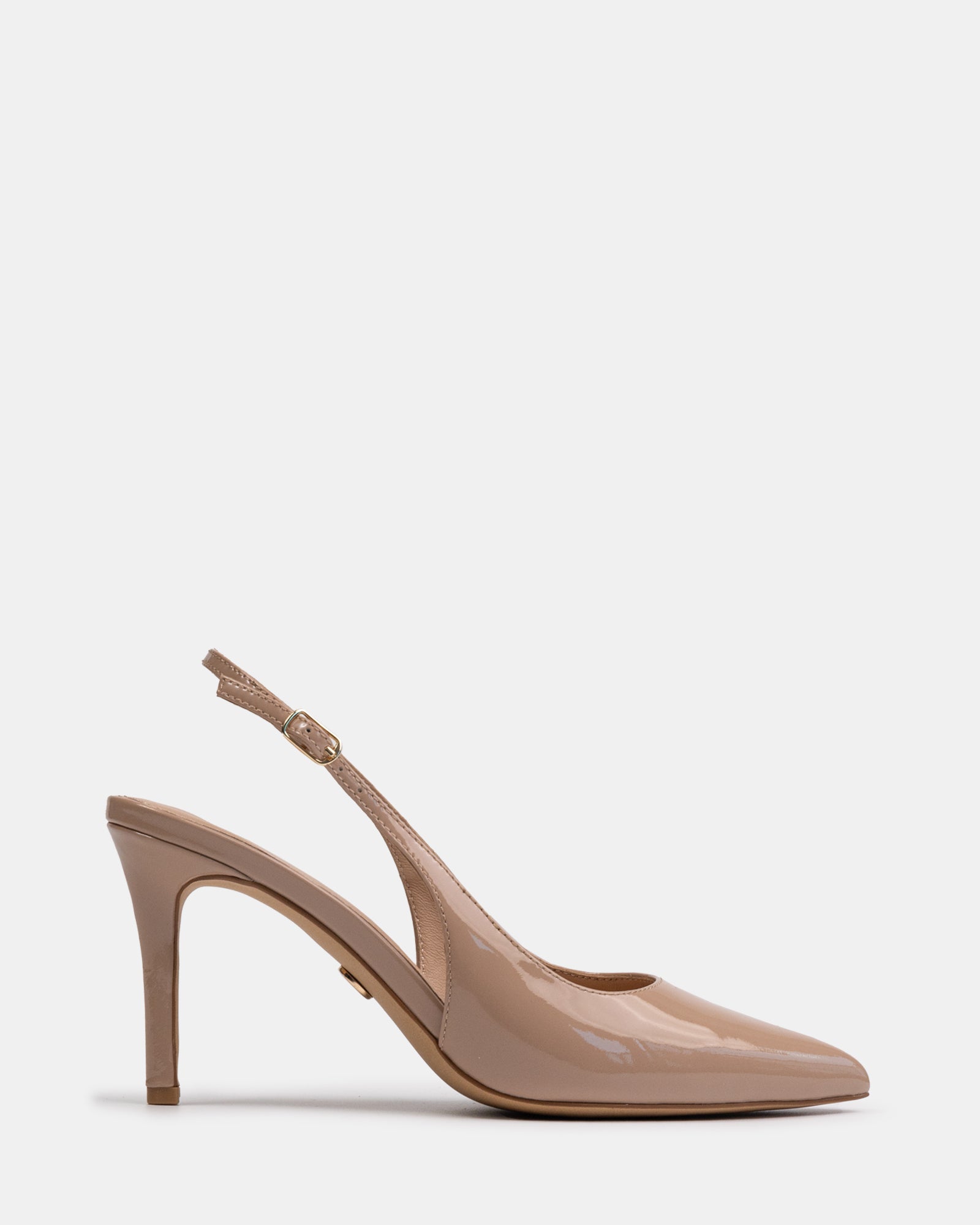 Riker Nude Patent Leather Slingback