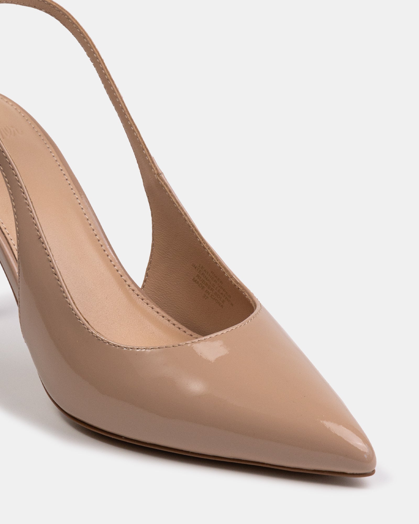 Riker Nude Patent Leather Slingback