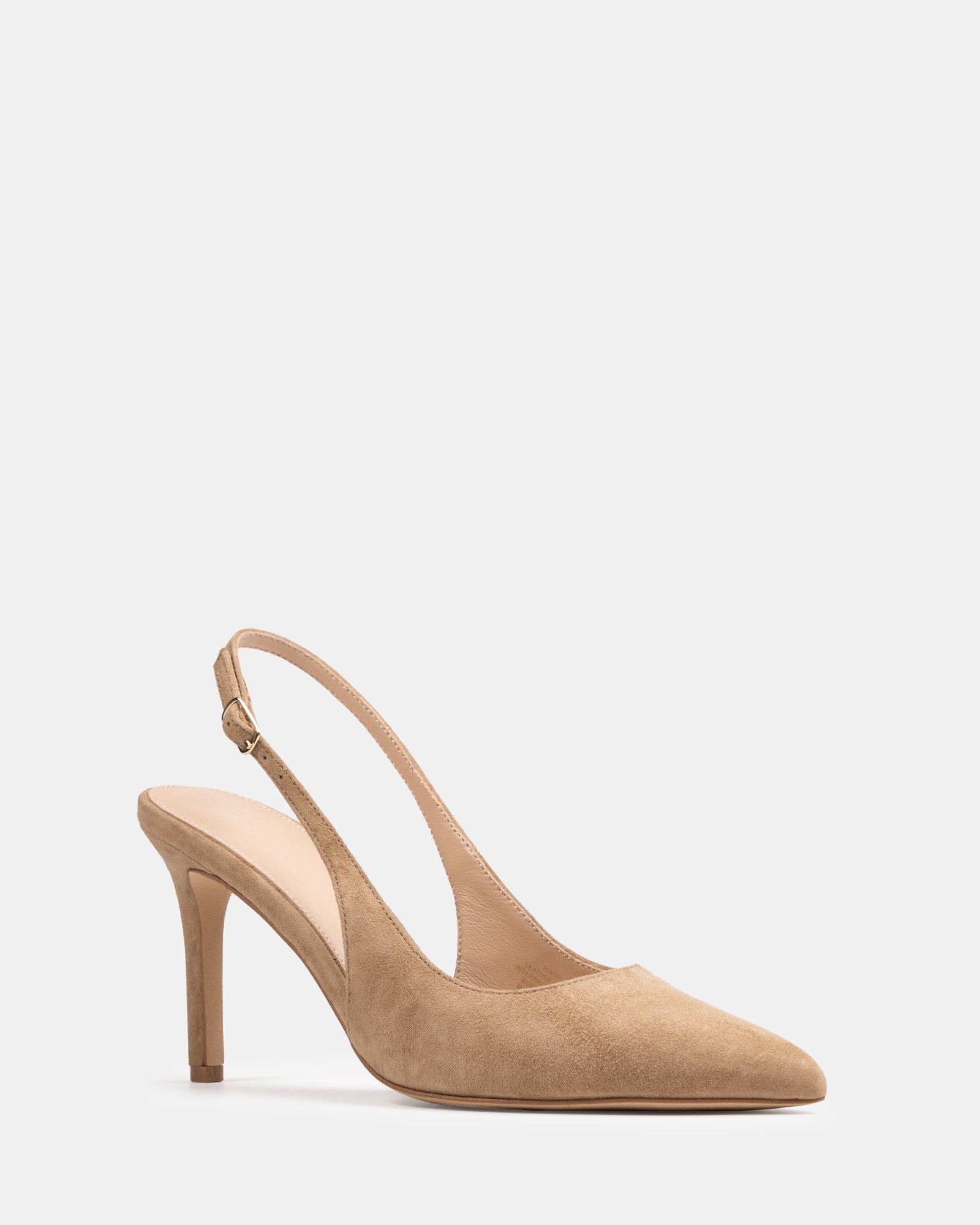 Riker Sand Suede Leather Slingback