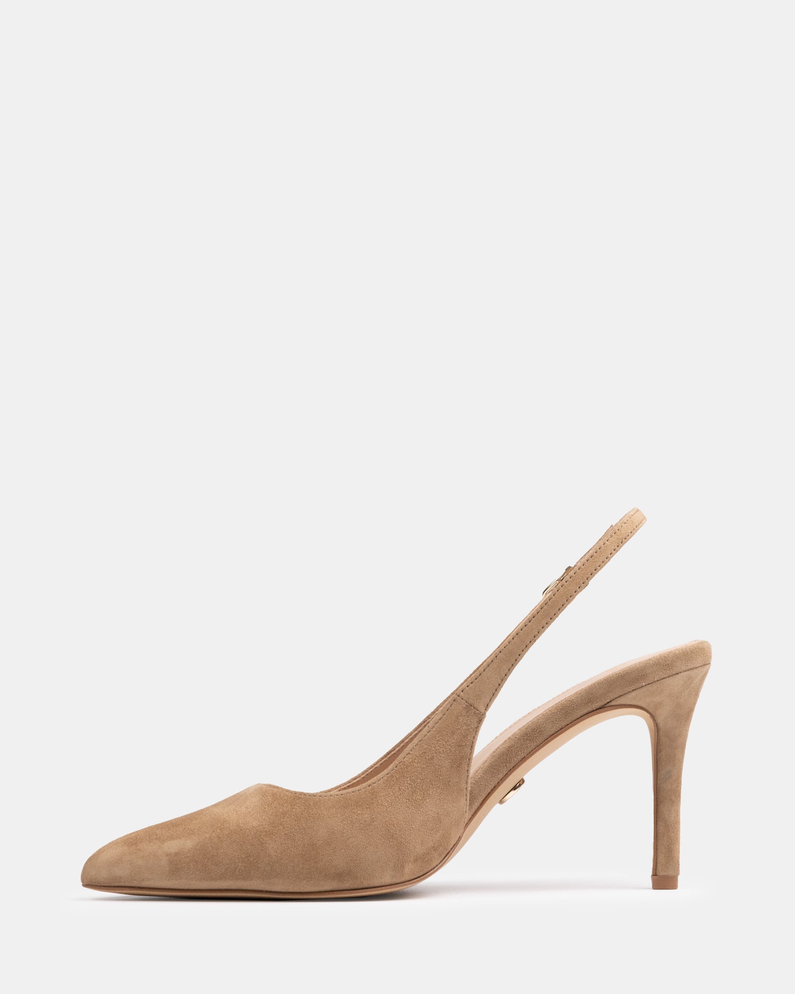 Riker Sand Suede Leather Slingback