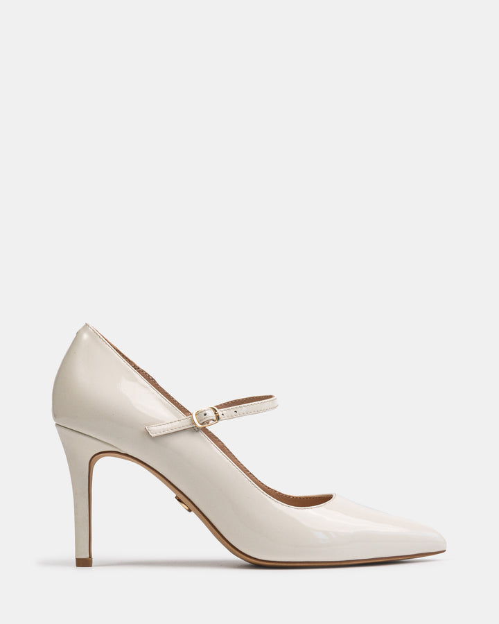 Ryver Off White Leather Pump