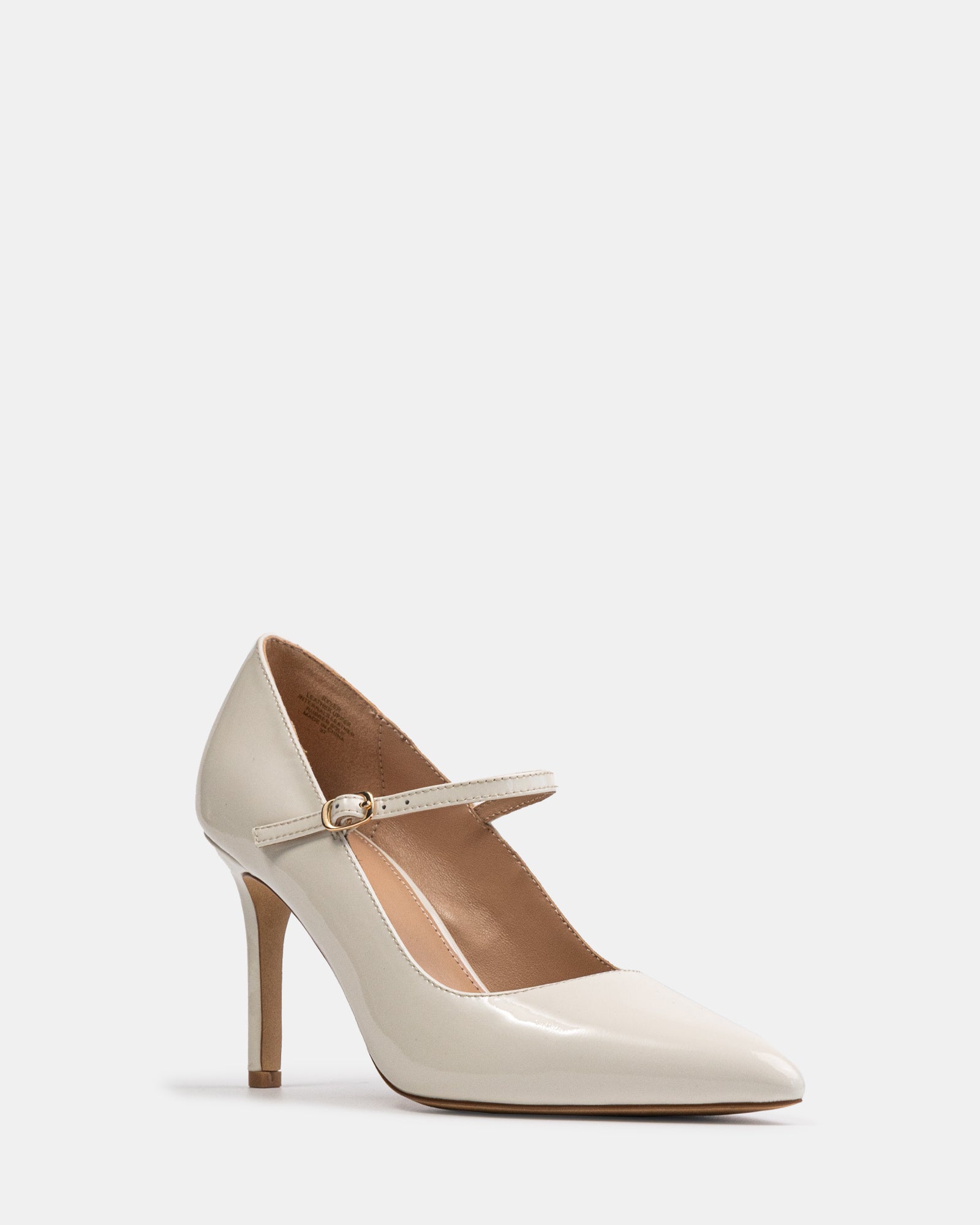 Ryver Off White Leather Pump