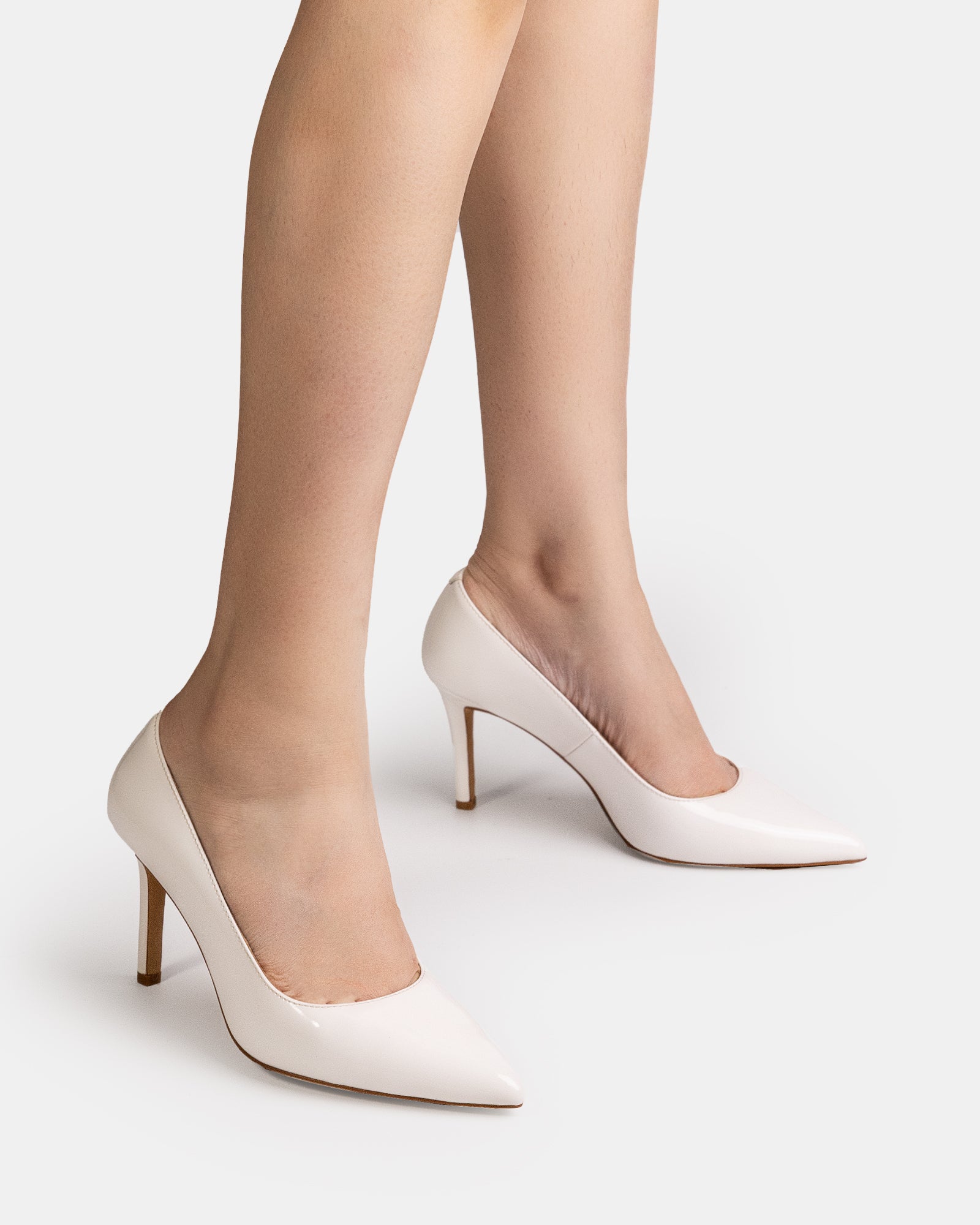 Ravyn Optic White Leather Pump