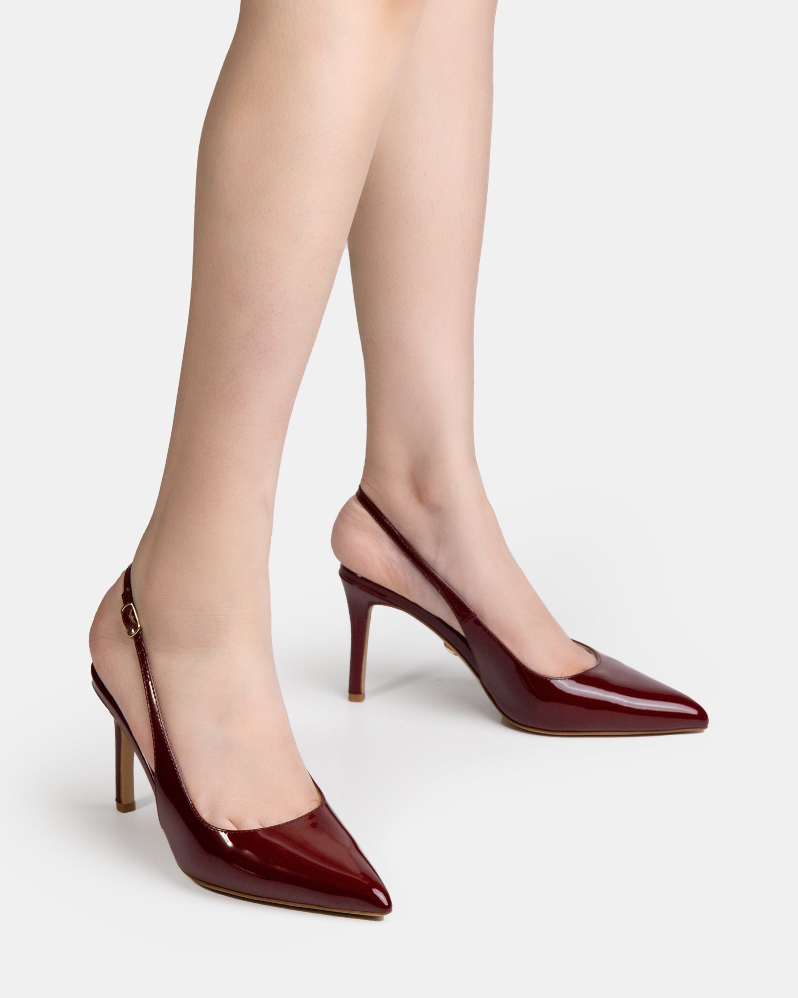 Riker Scarlet Patent Leather Slingback