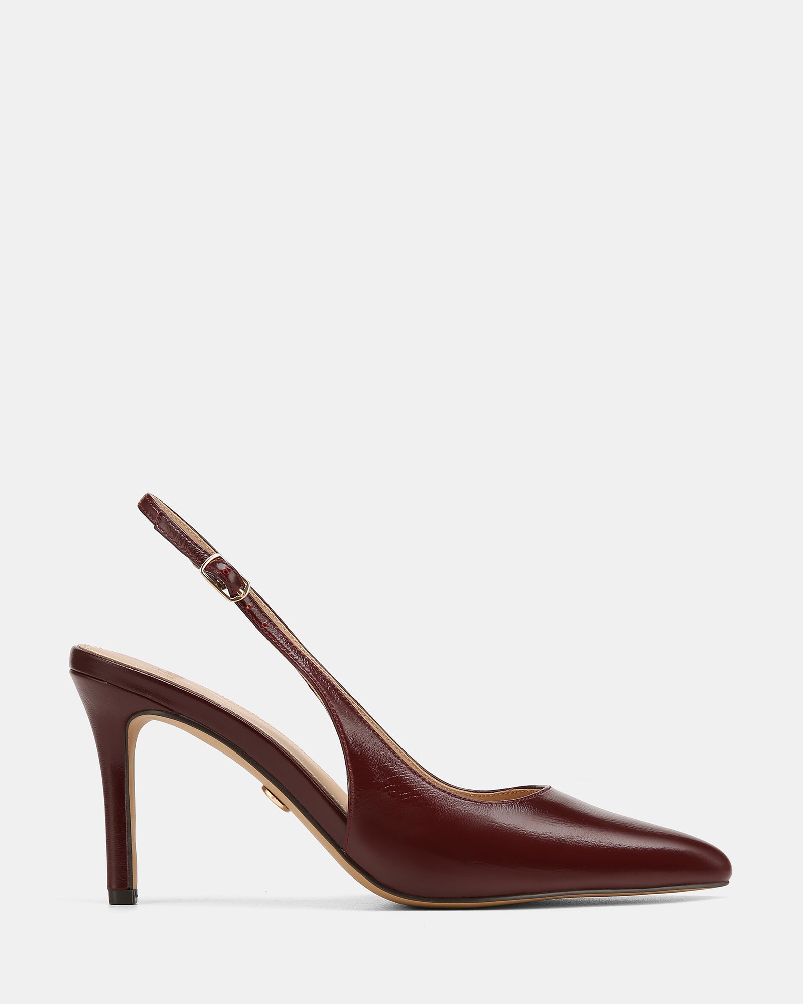 Riker Berry Shiny Leather Slingback