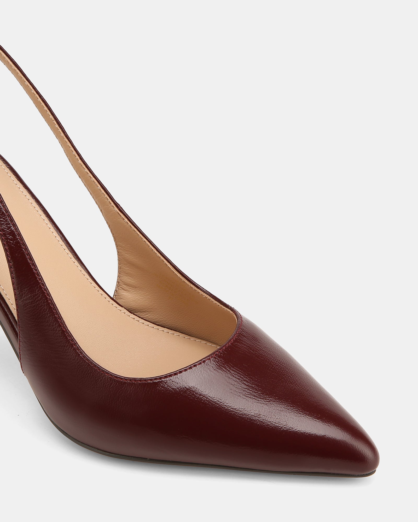 Riker Berry Shiny Leather Slingback