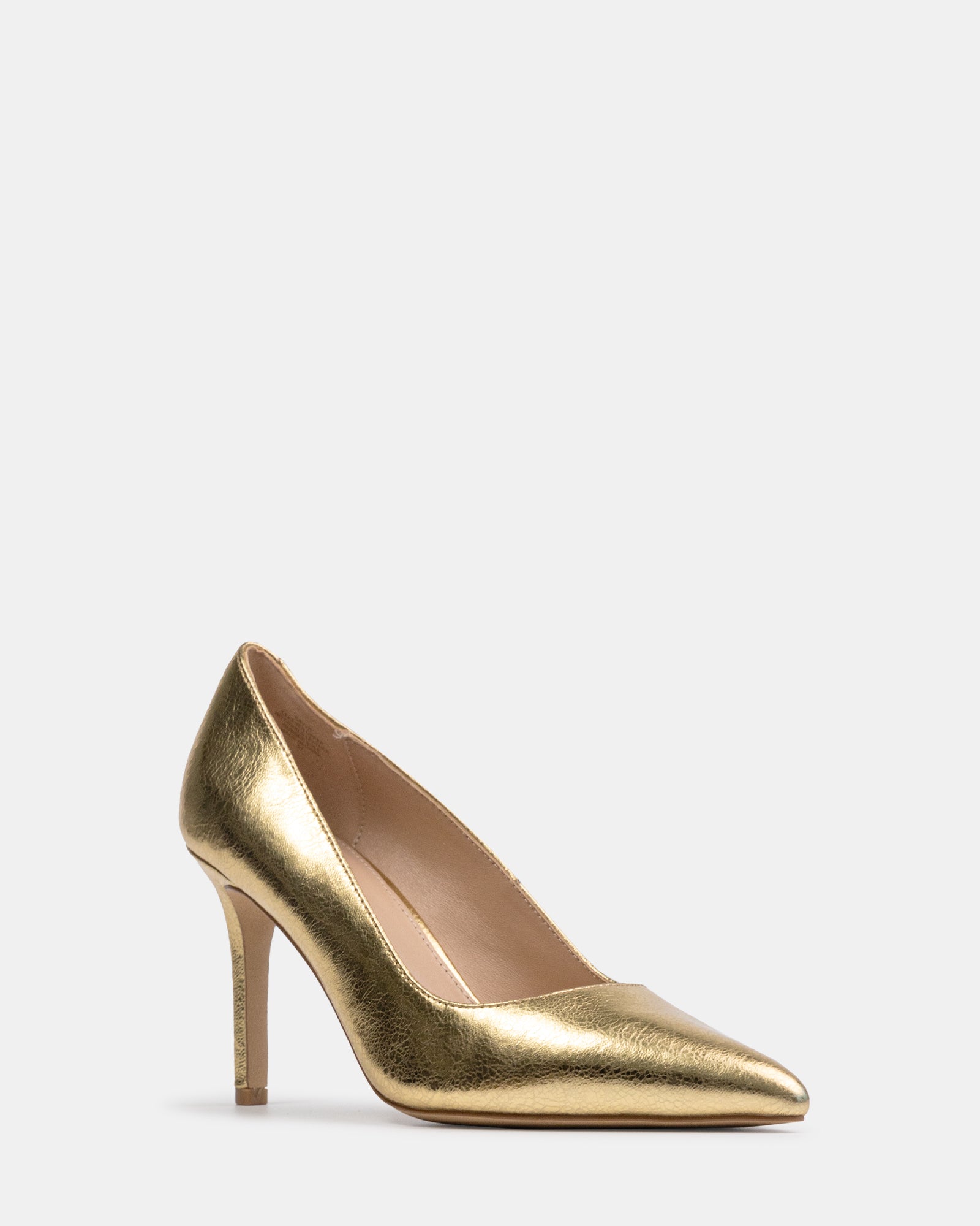 Ravyn Gold Metallic Leather Pump