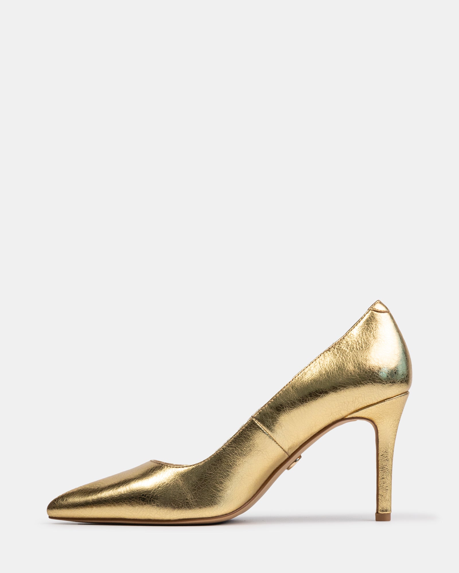 Ravyn Gold Metallic Leather Pump