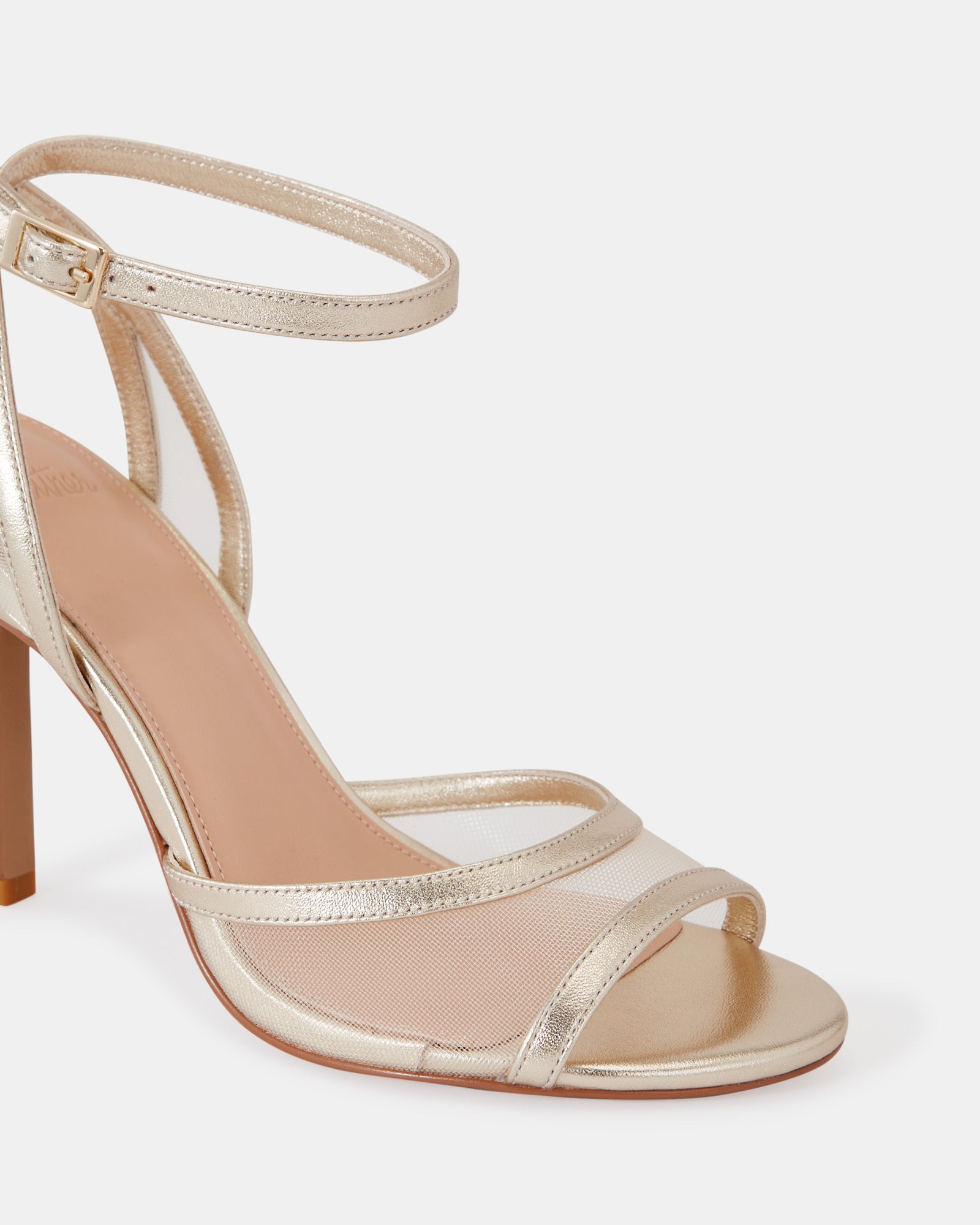 Zoella Gold Mesh Textile Stiletto Heel