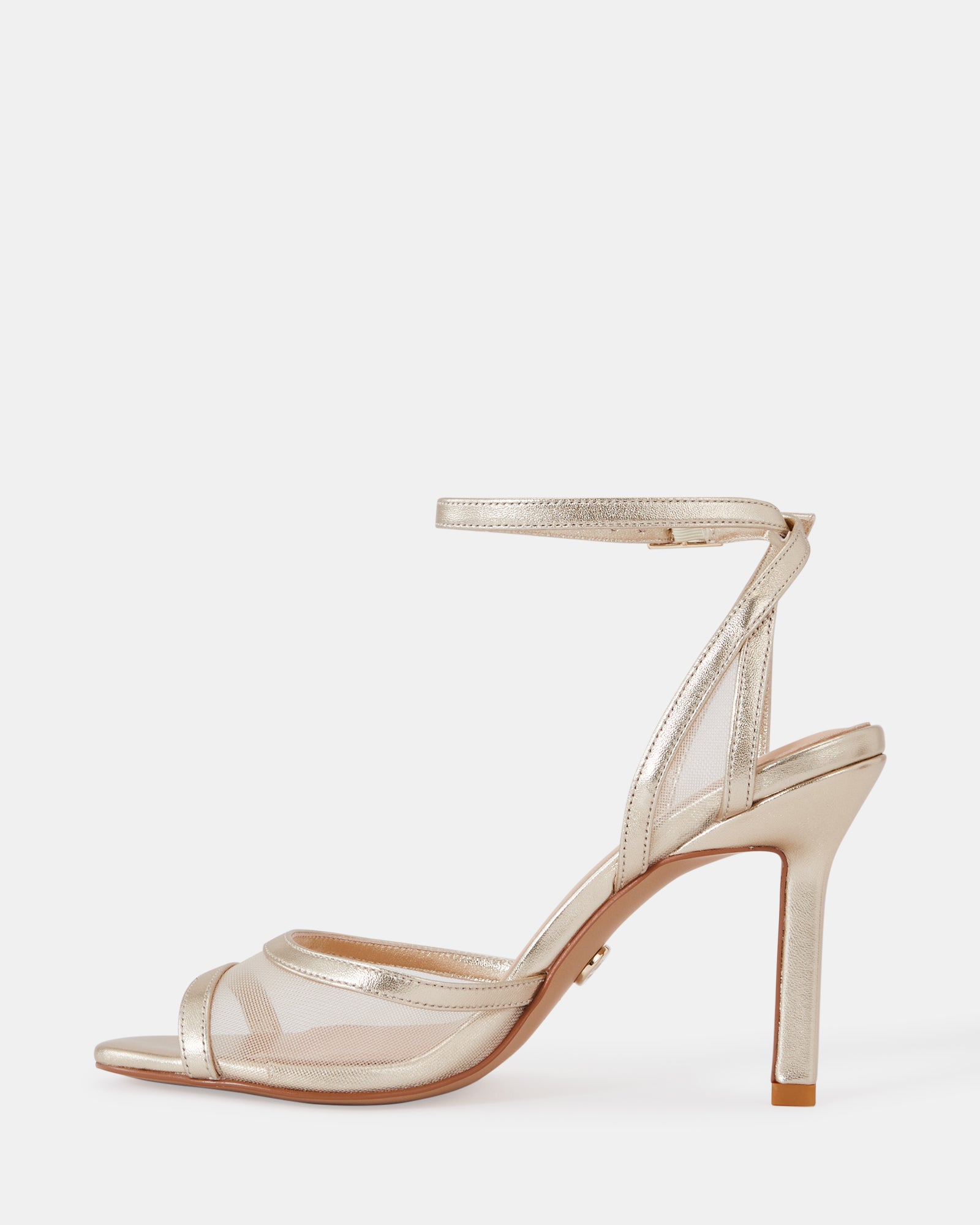 Zoella Gold Mesh Textile Stiletto Heel