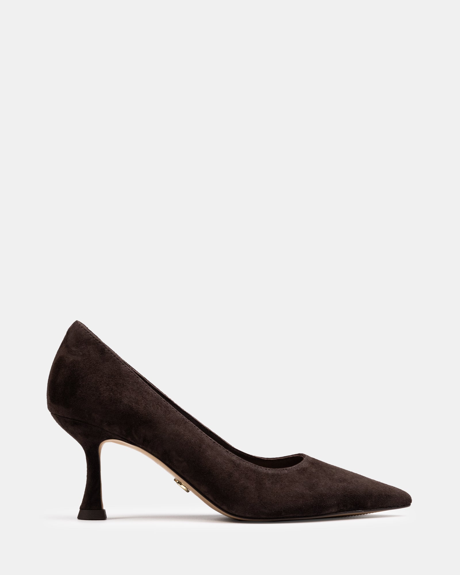 Lydia Mocha Brown Suede Leather Pump