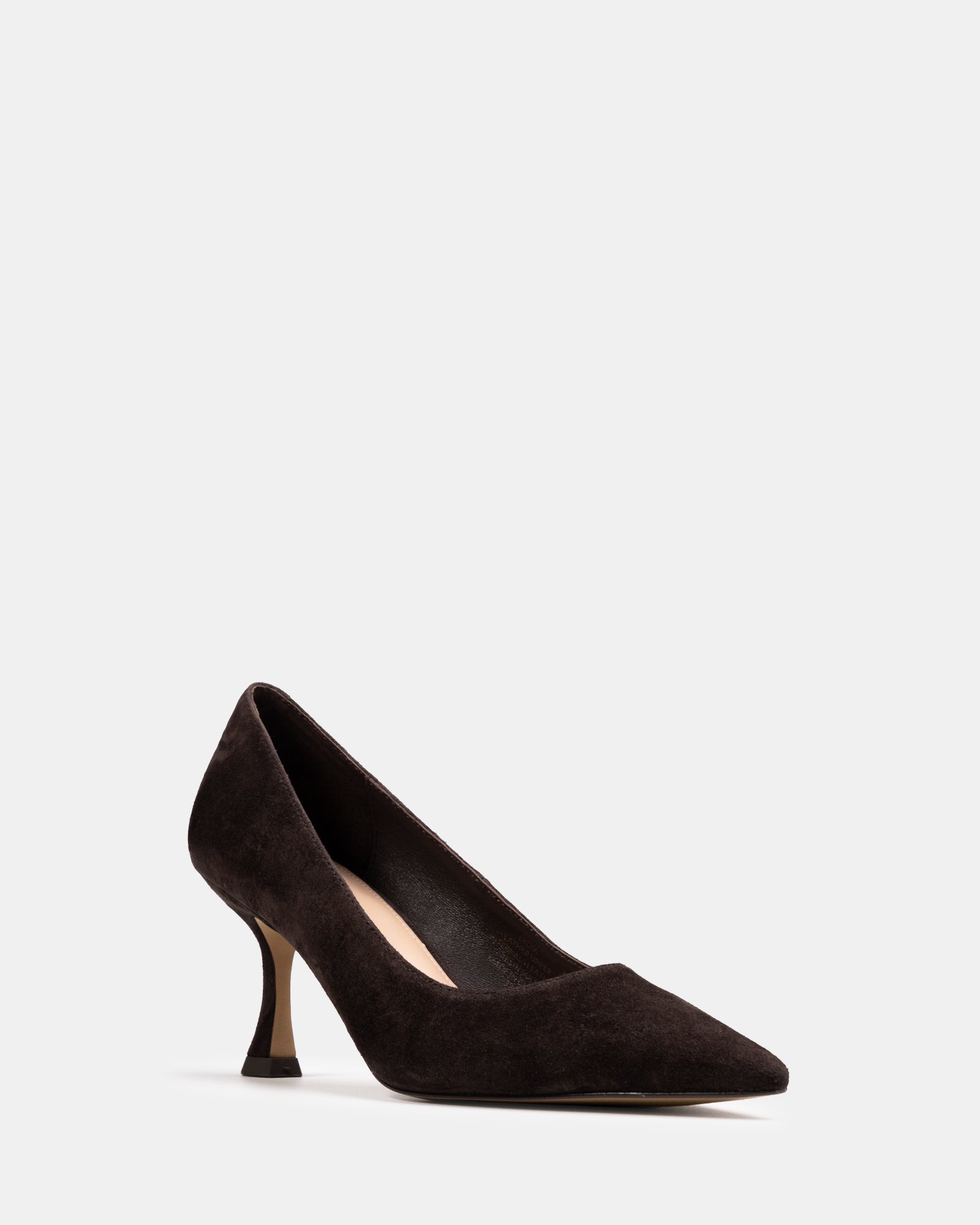 Lydia Mocha Brown Suede Leather Pump