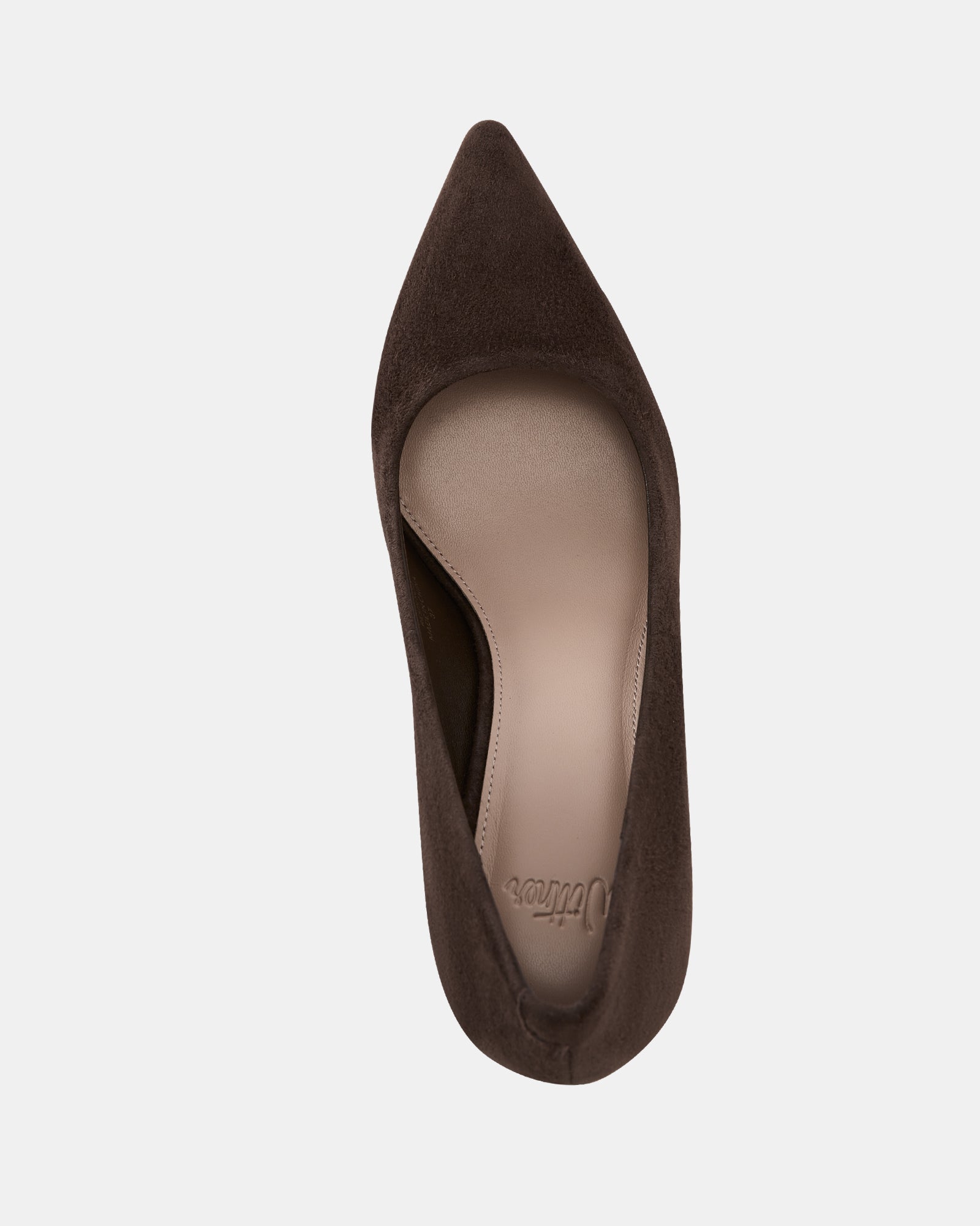 Parisa Chocolate Suede Leather Pump