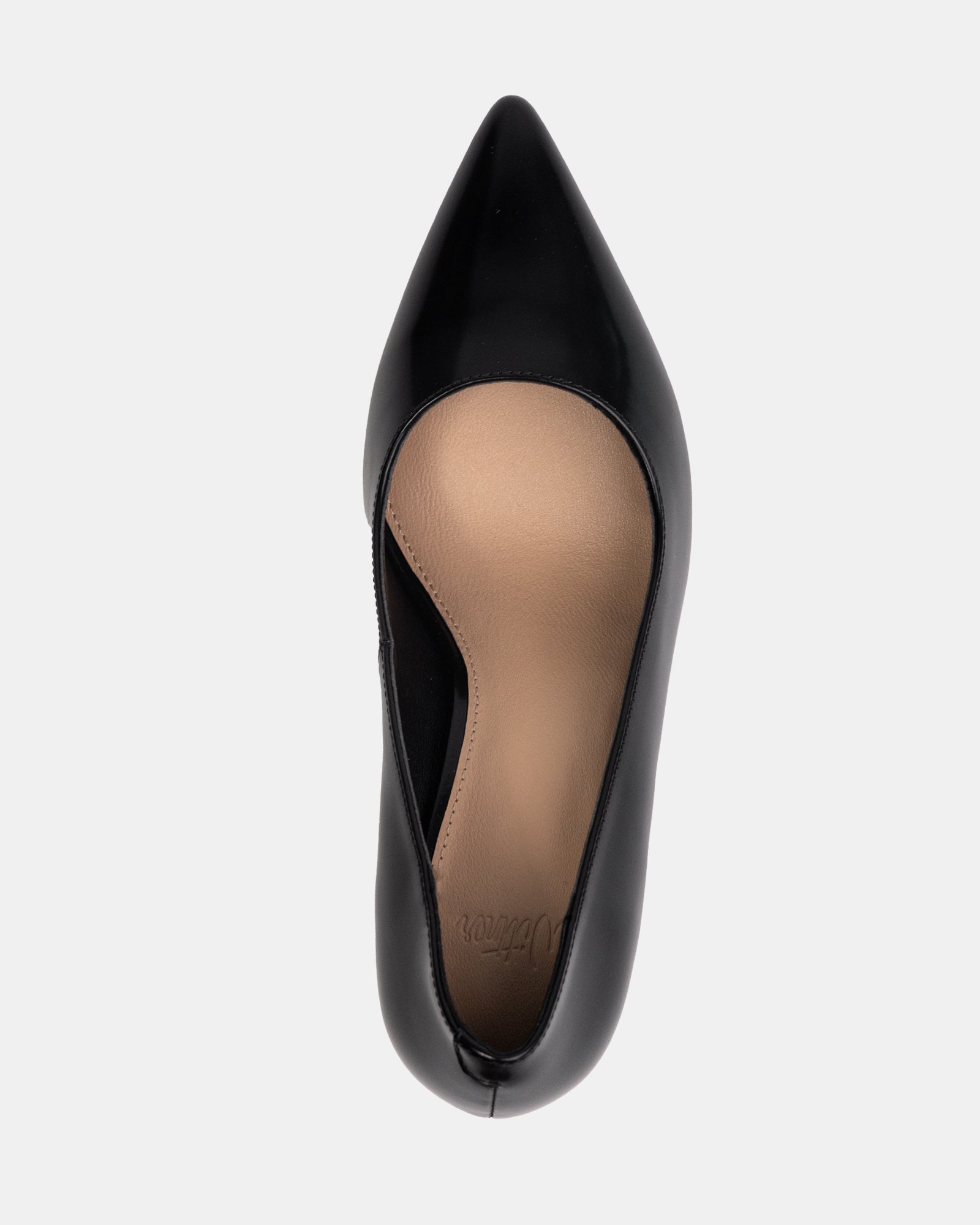 Ravyn Black Shiny Leather Pump