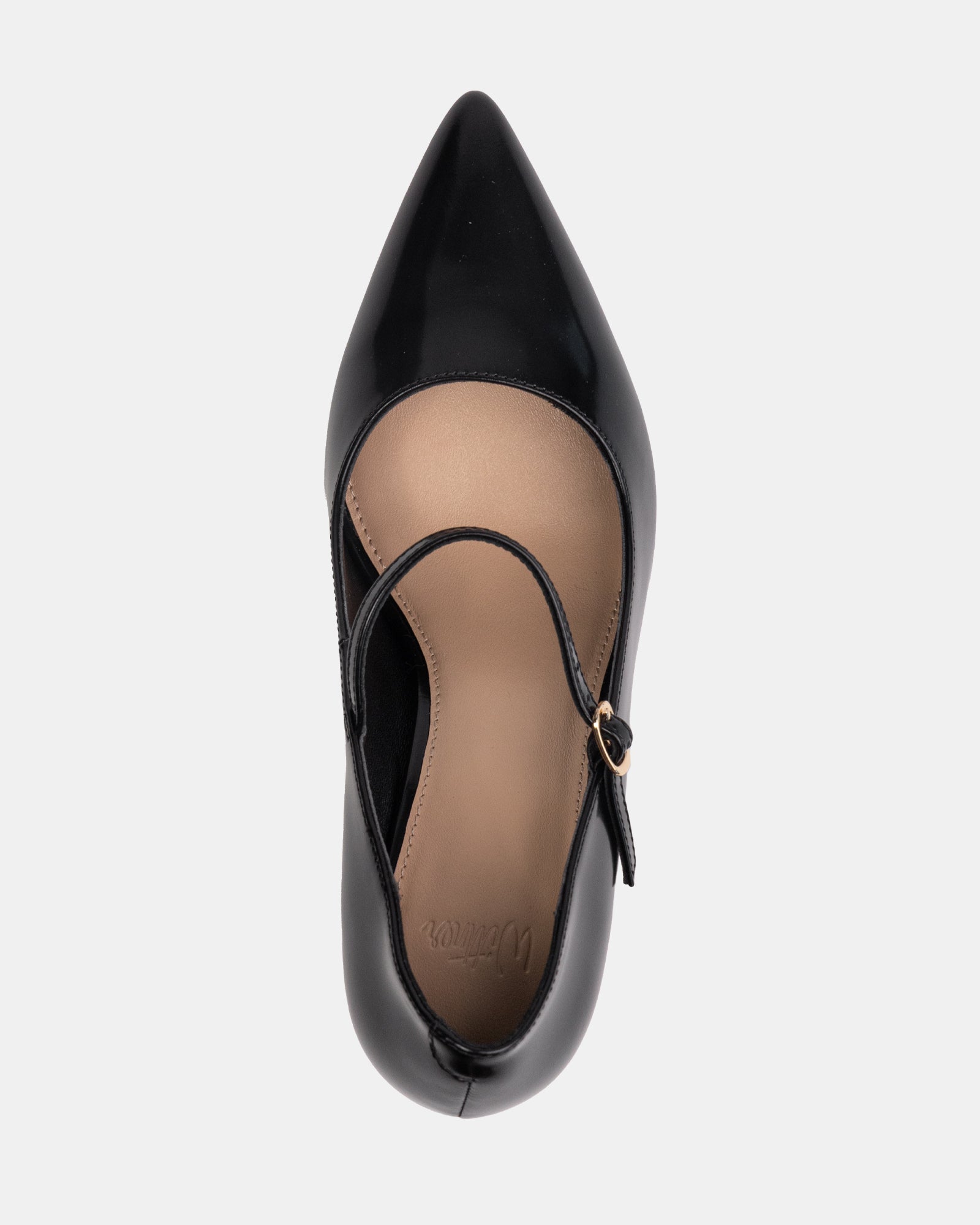 Ryver Black Leather Pump