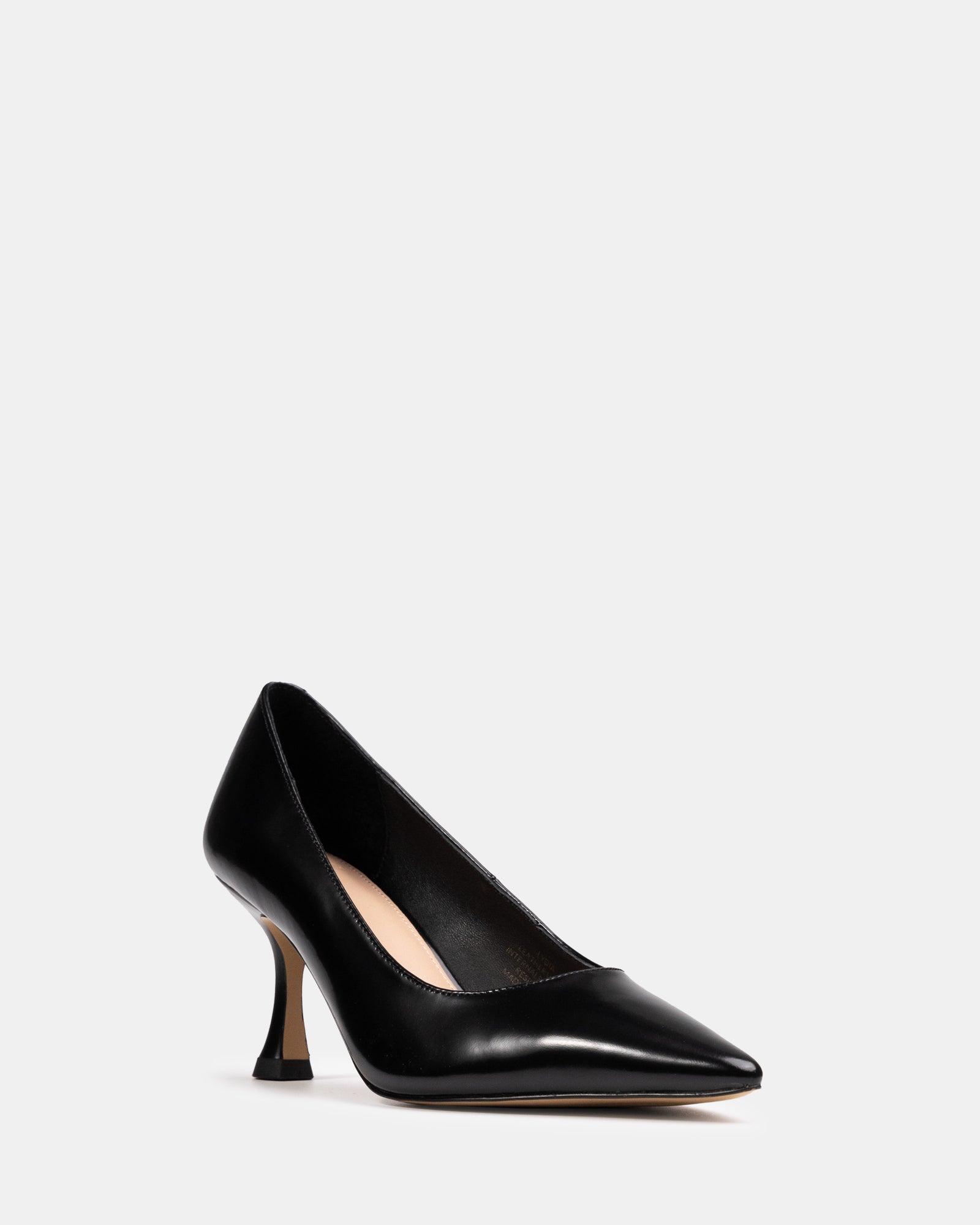 Lydia Black Leather Pump