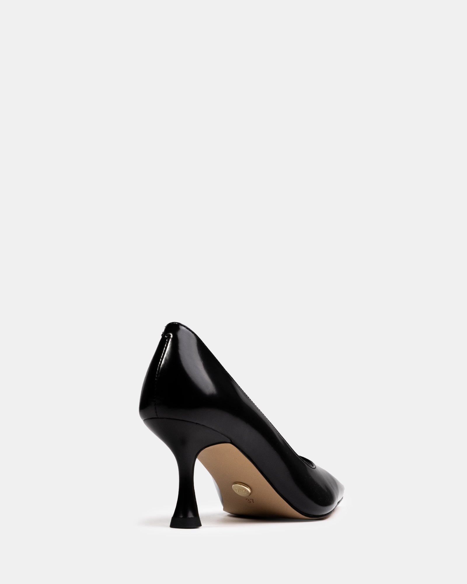 Lydia Black Leather Pump