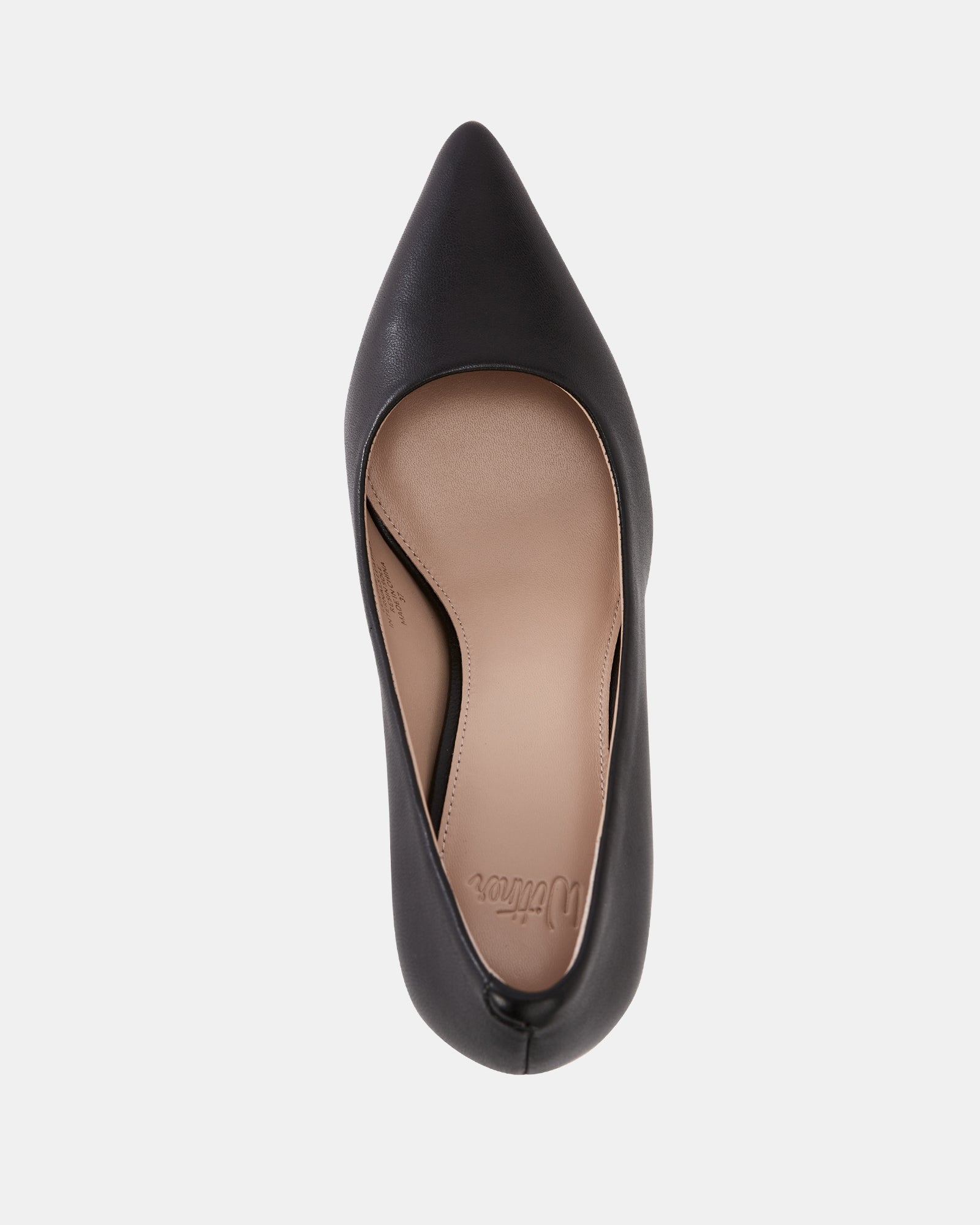 Parisa Black Leather Pump