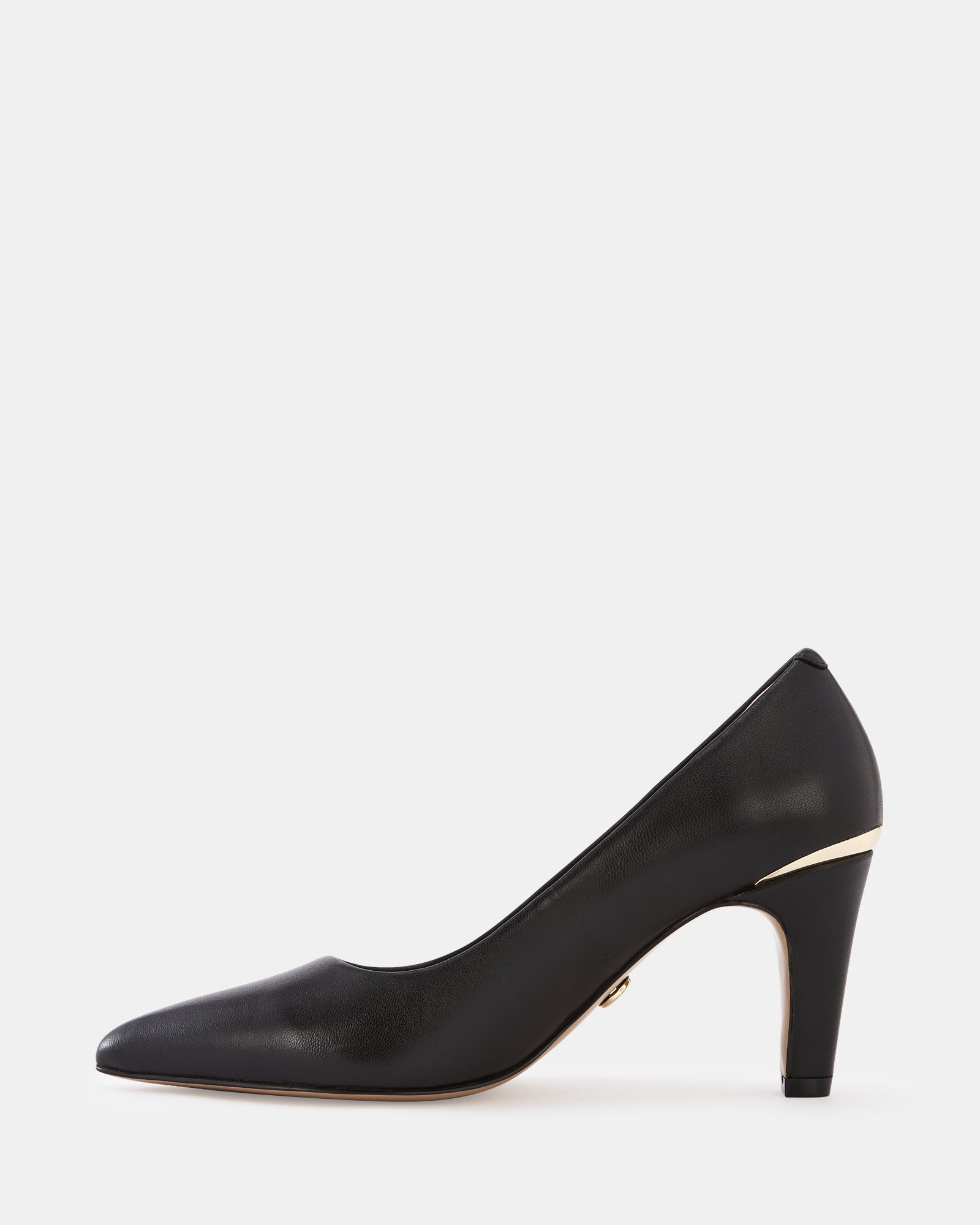Parisa Black Leather Pump