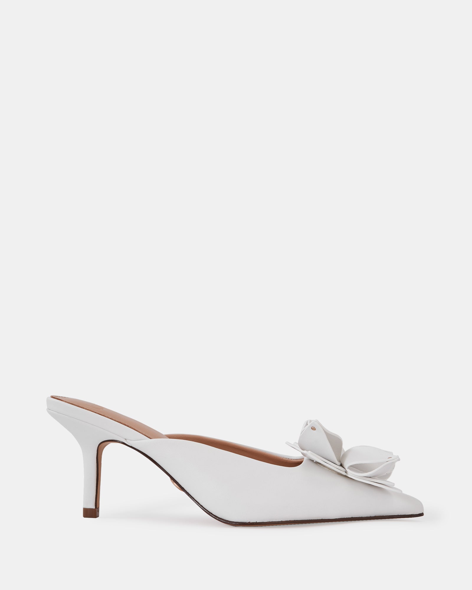 Lowe Optic White Leather Mule