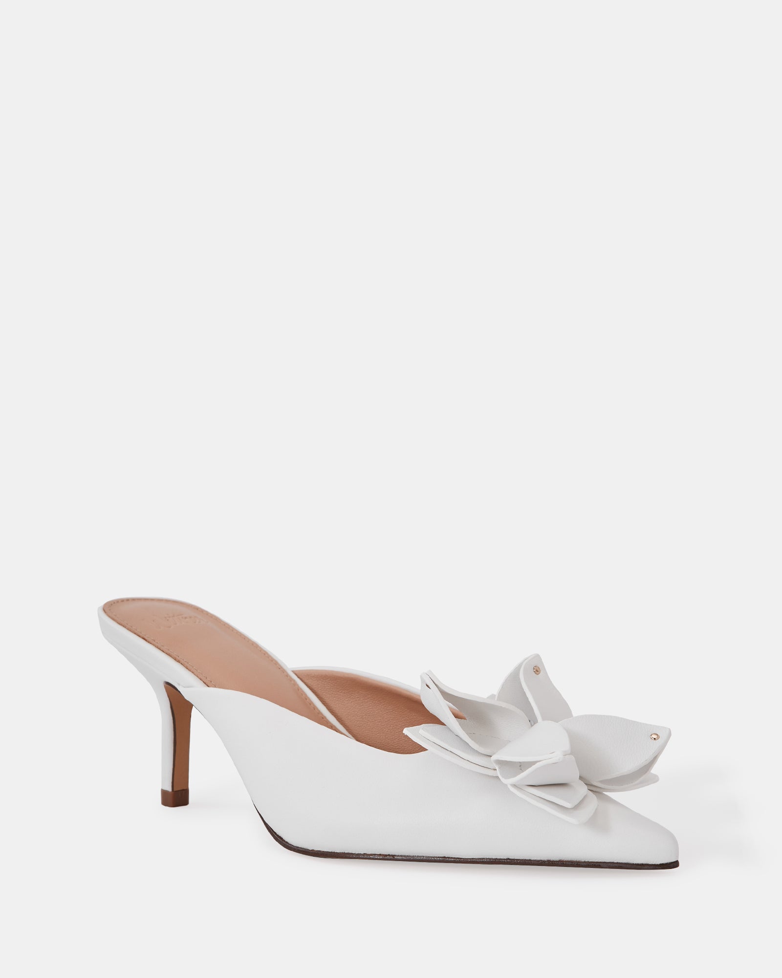 Lowe Optic White Leather Mule
