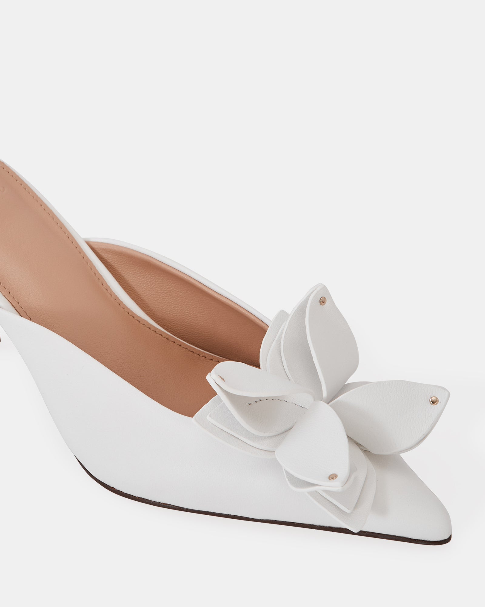 Lowe Optic White Leather Mule