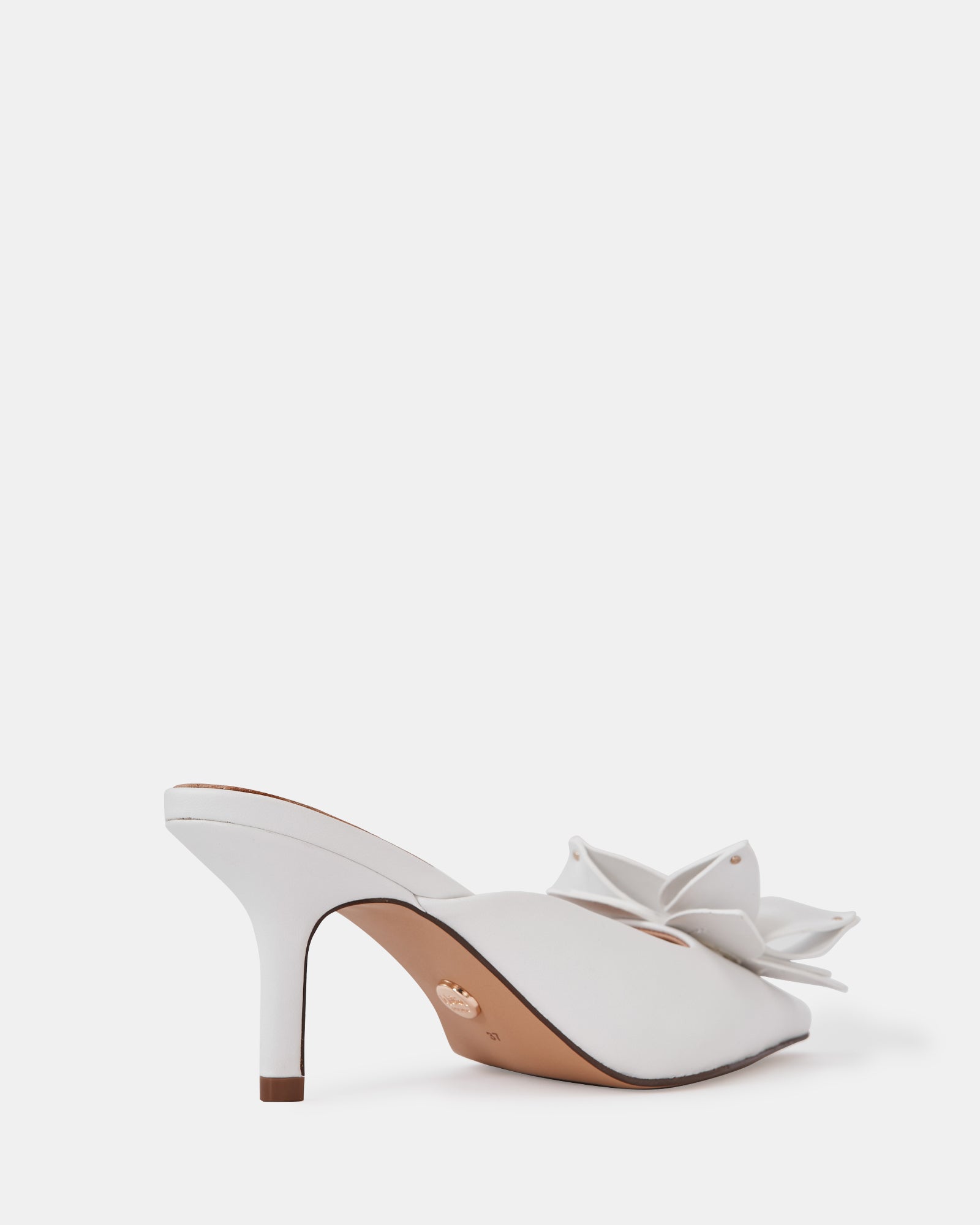 Lowe Optic White Leather Mule