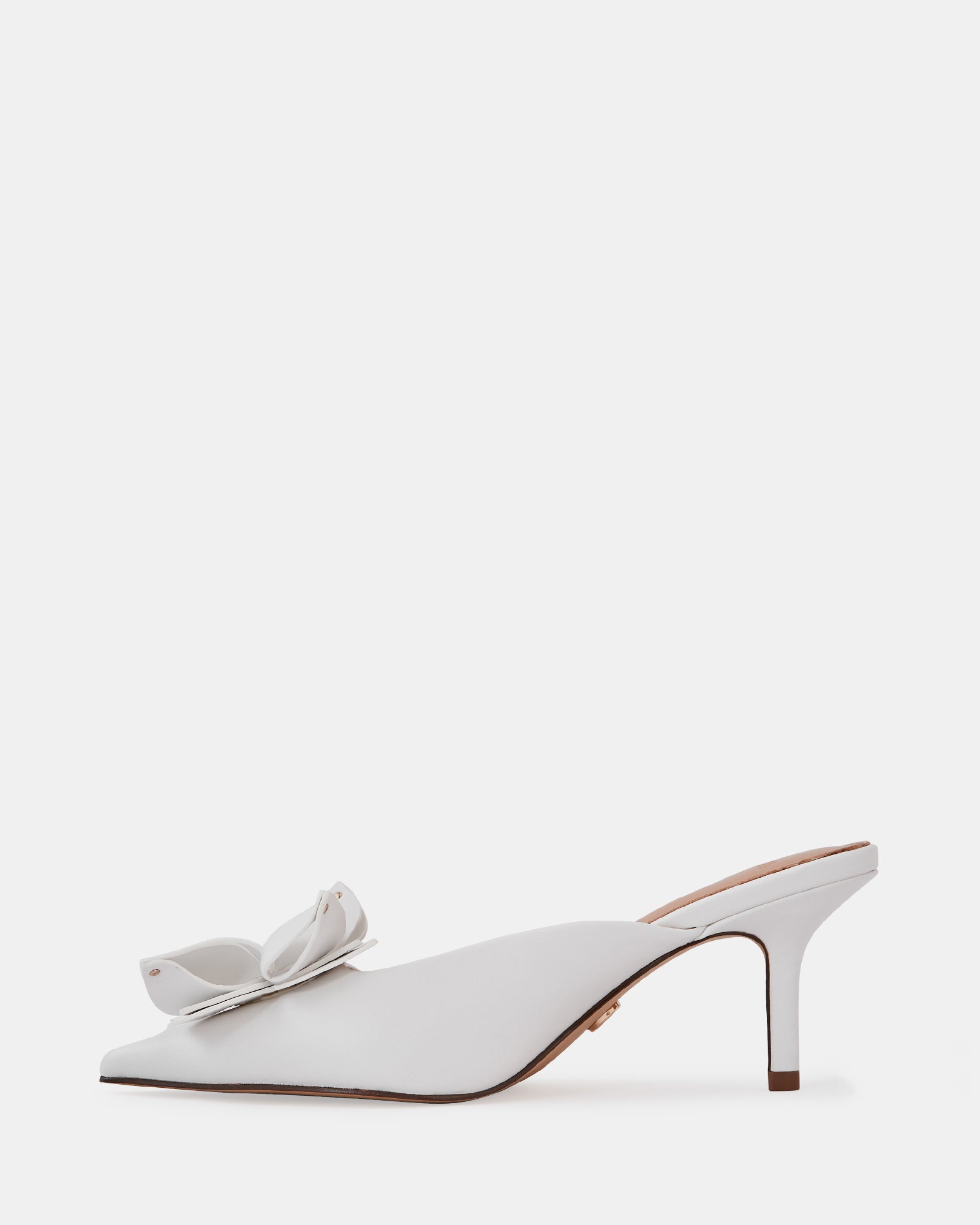 Lowe Optic White Leather Mule