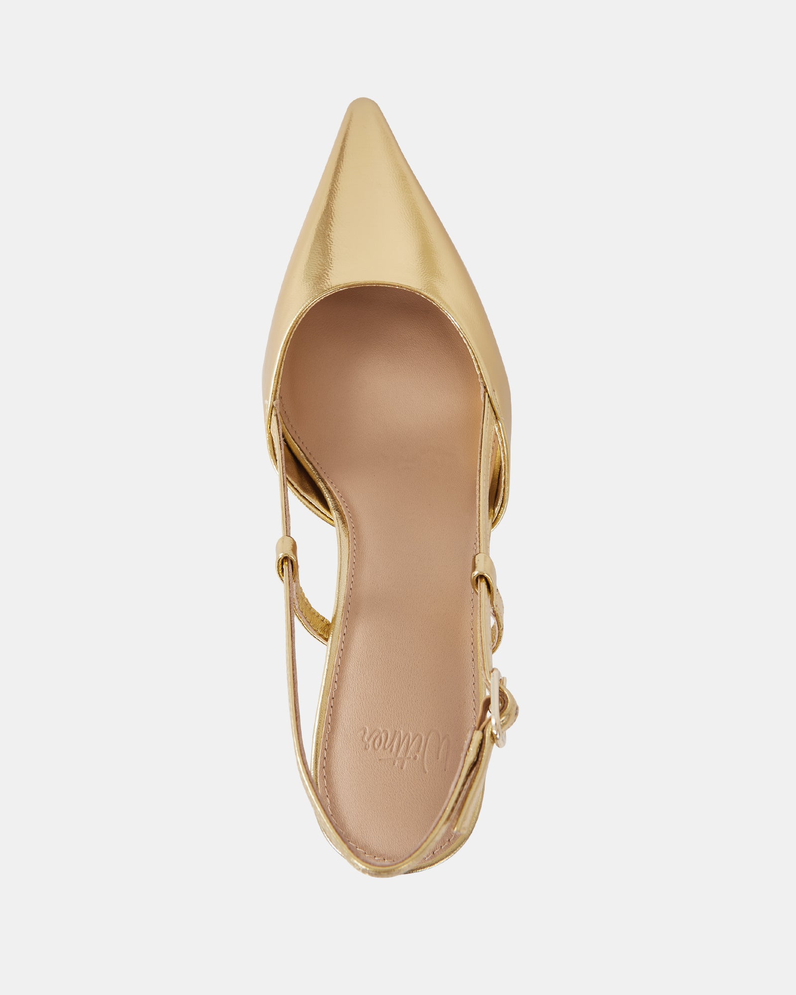 Lennox Gold Metallic Leather Slingback