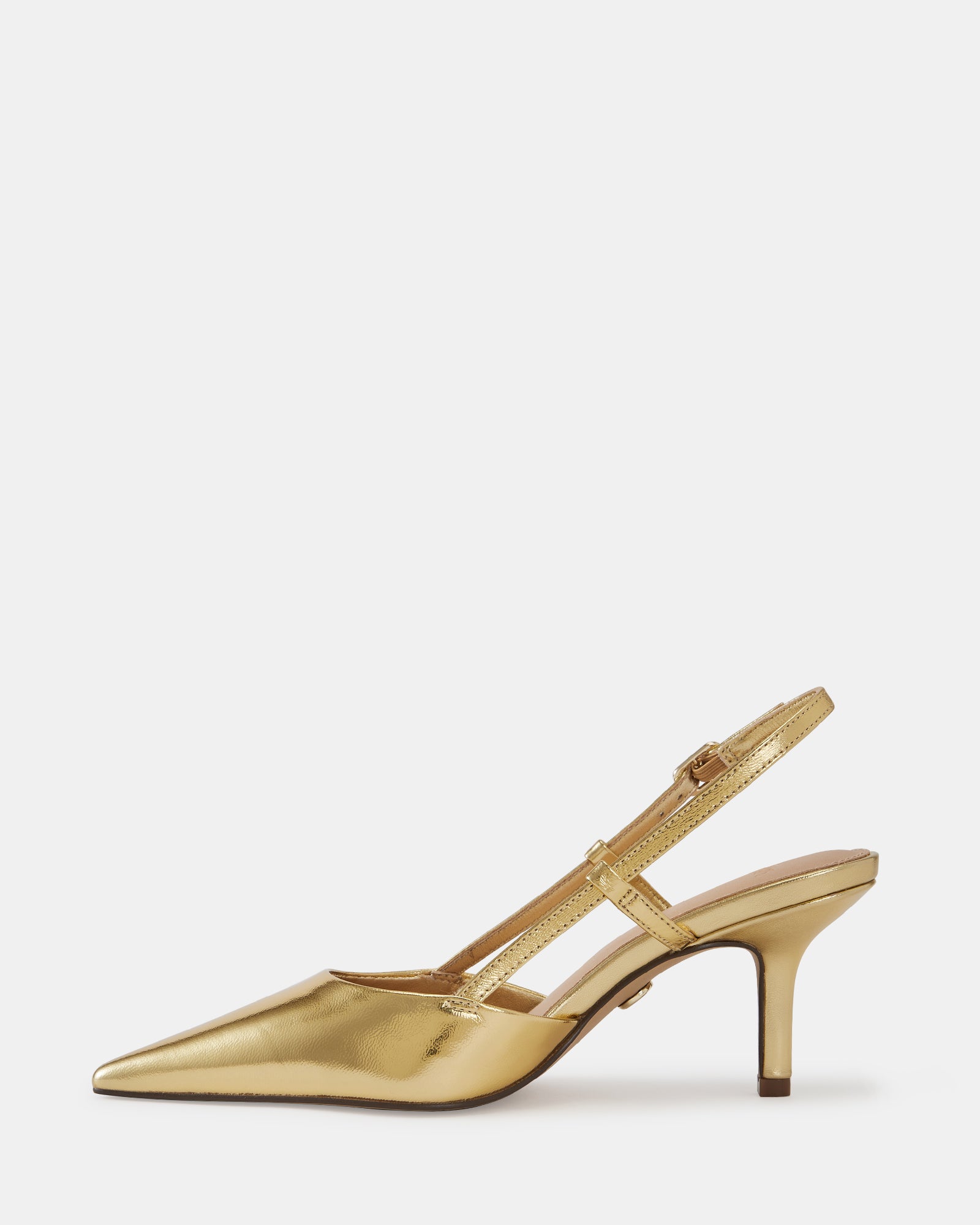 Lennox Gold Metallic Leather Slingback