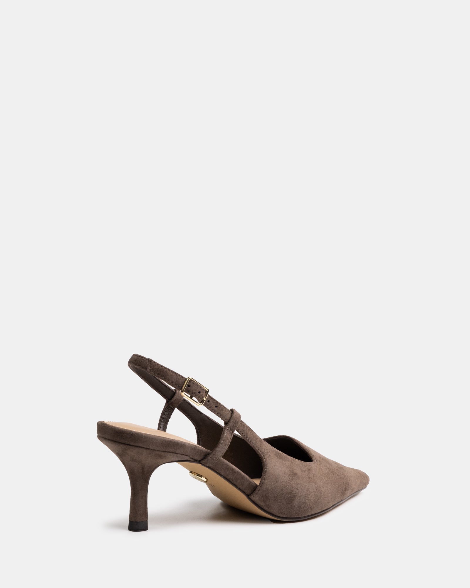 Marrie Mocha Brown Suede Leather Slingback