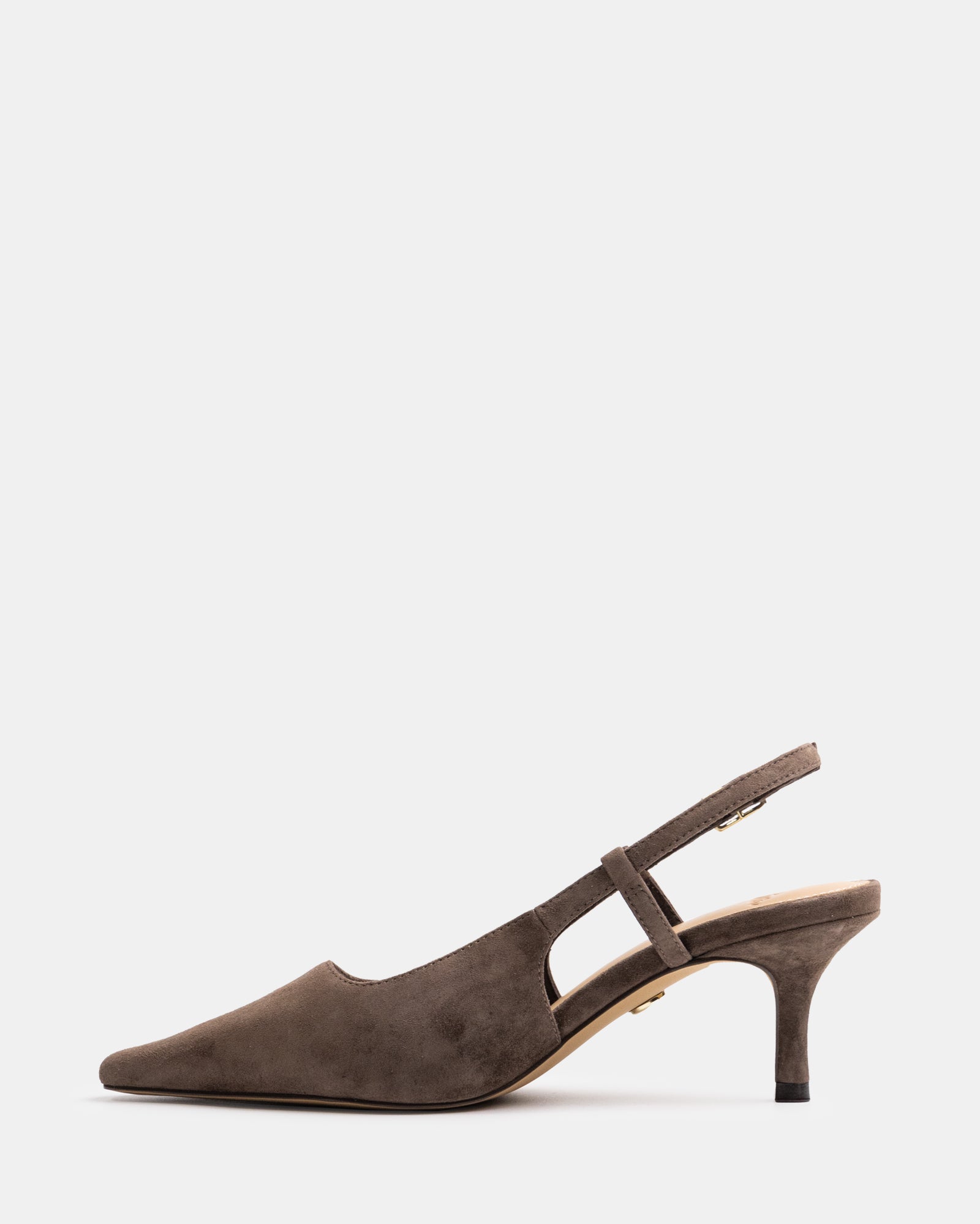 Marrie Mocha Brown Suede Leather Slingback
