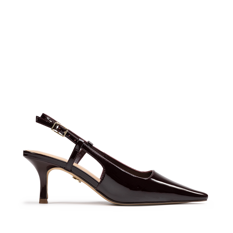 Marrie Mocha Brown Suede Leather Slingback