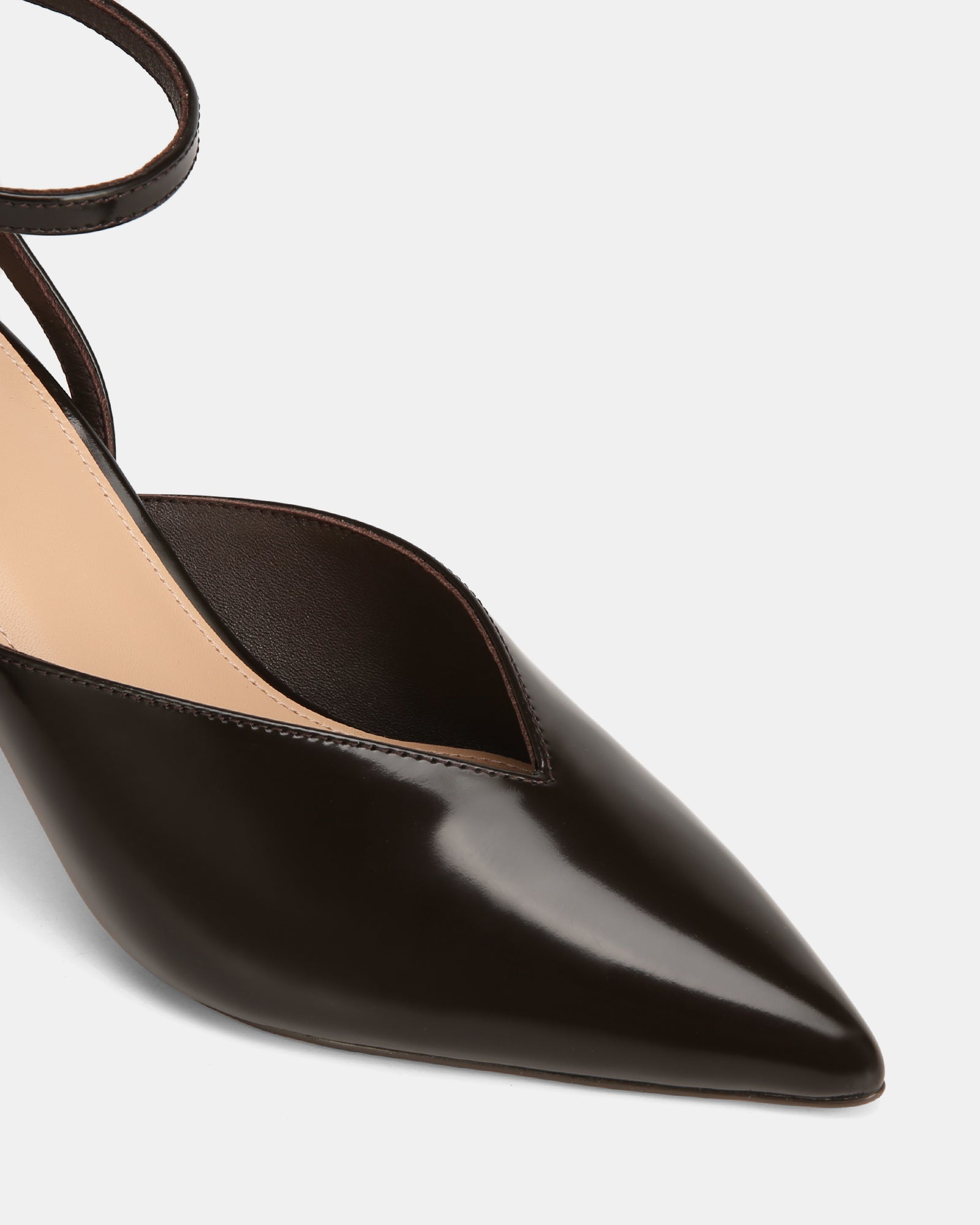 Sidney Ebony Leather Heel