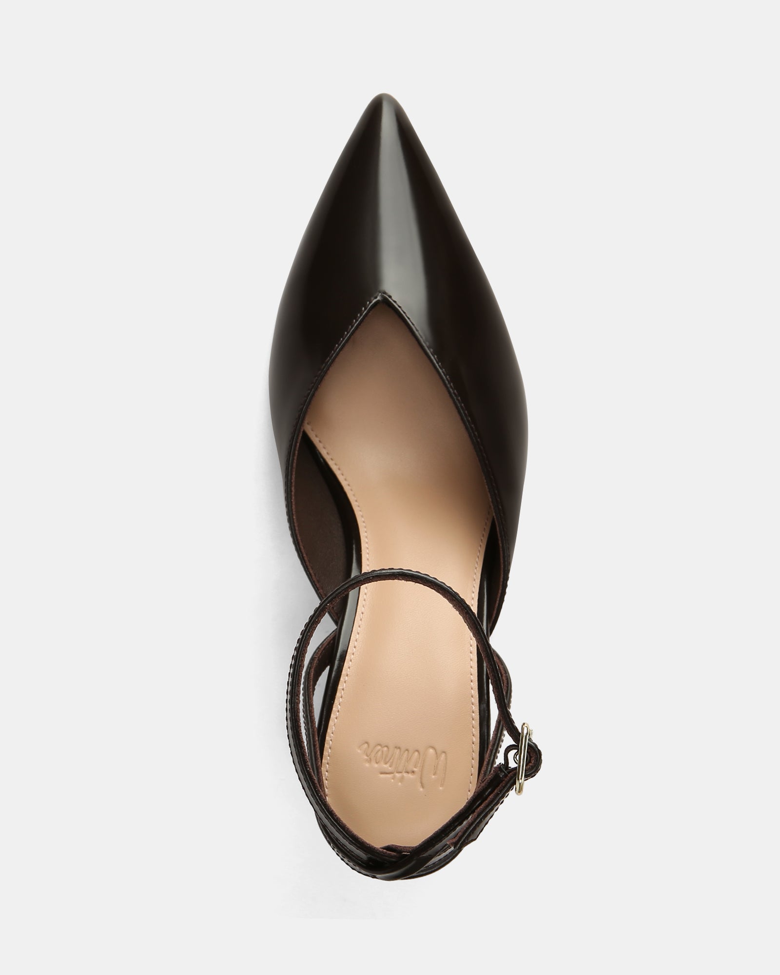 Sidney Ebony Leather Heel