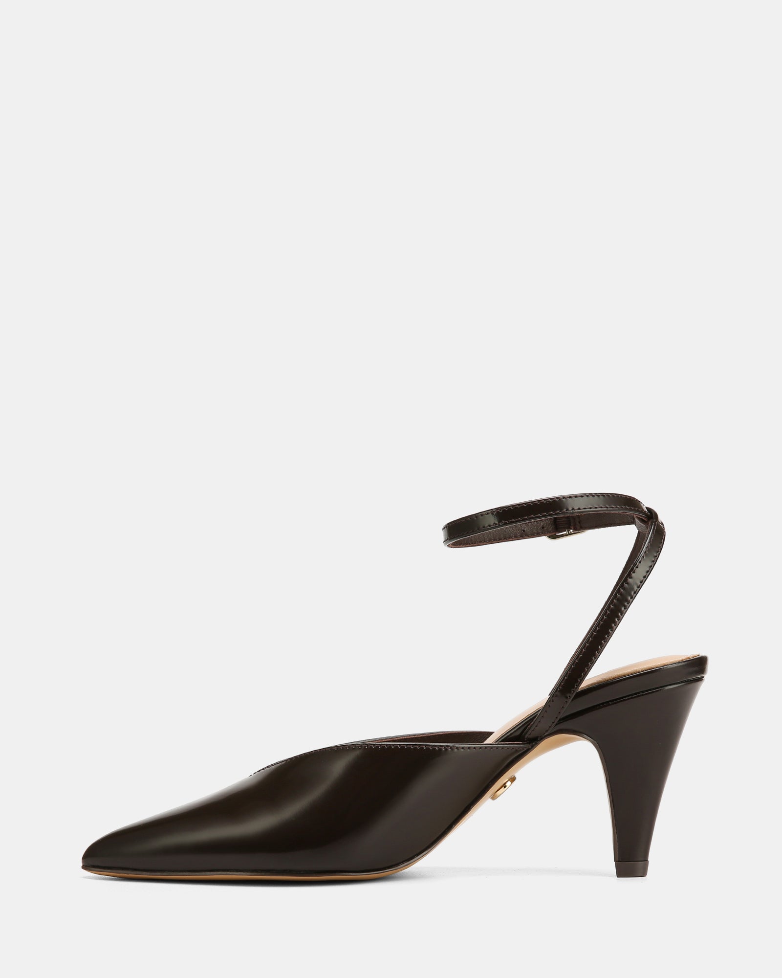 Sidney Ebony Leather Heel