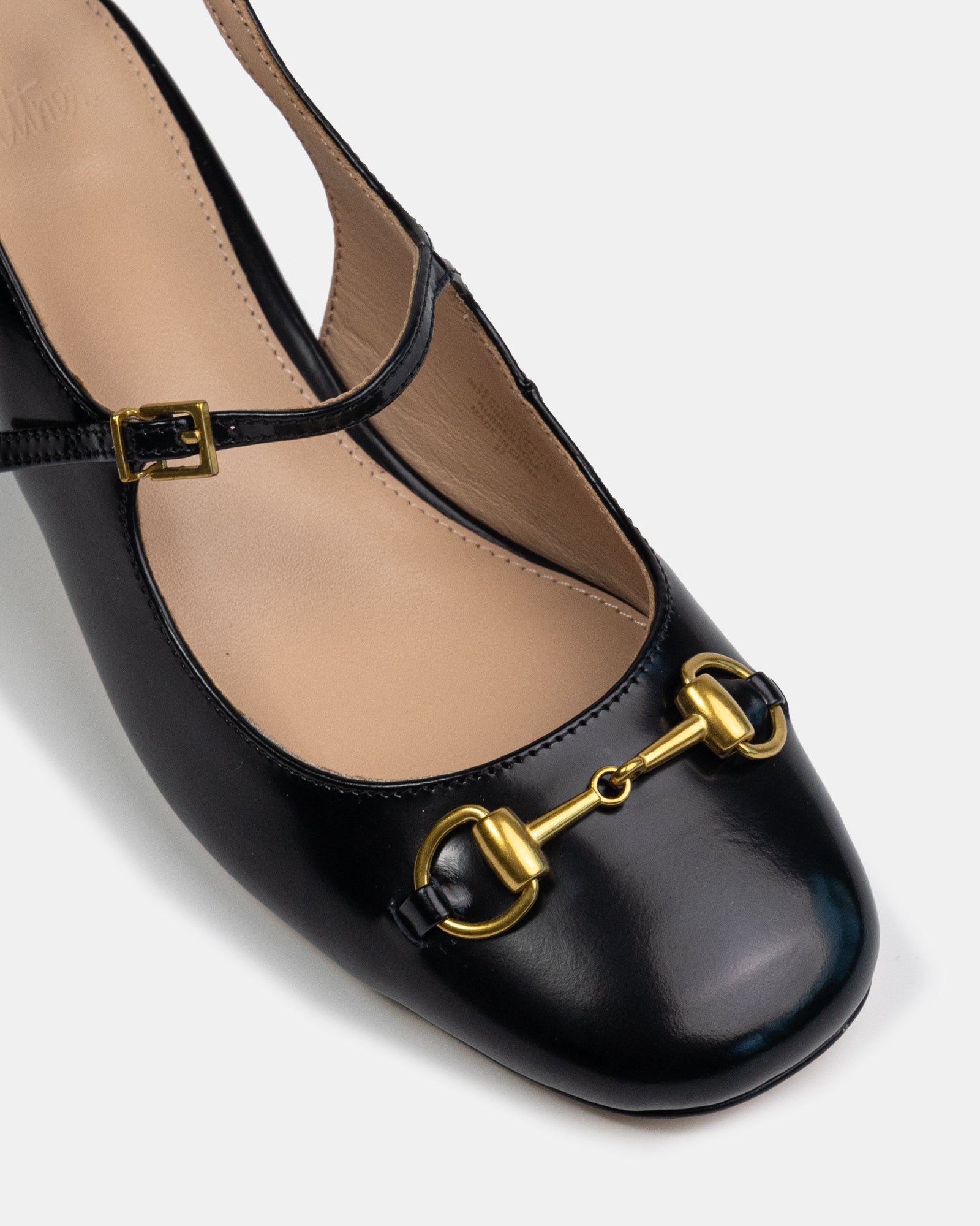 Nora Black Patent Leather Slingback