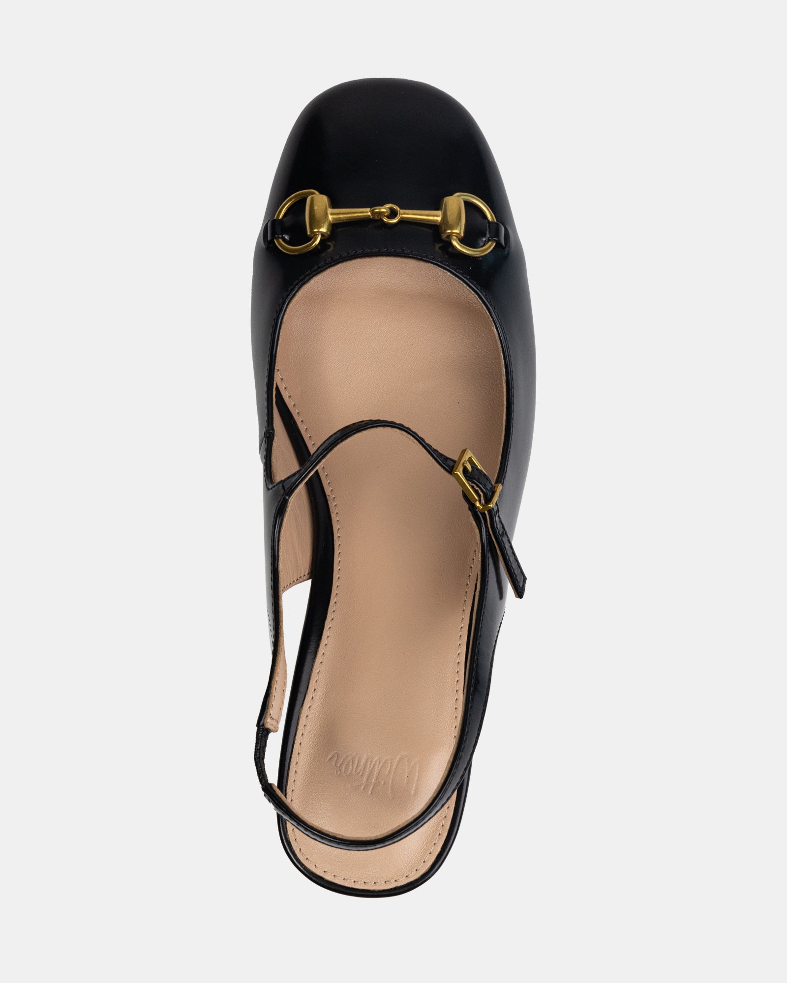 Nora Black Patent Leather Slingback