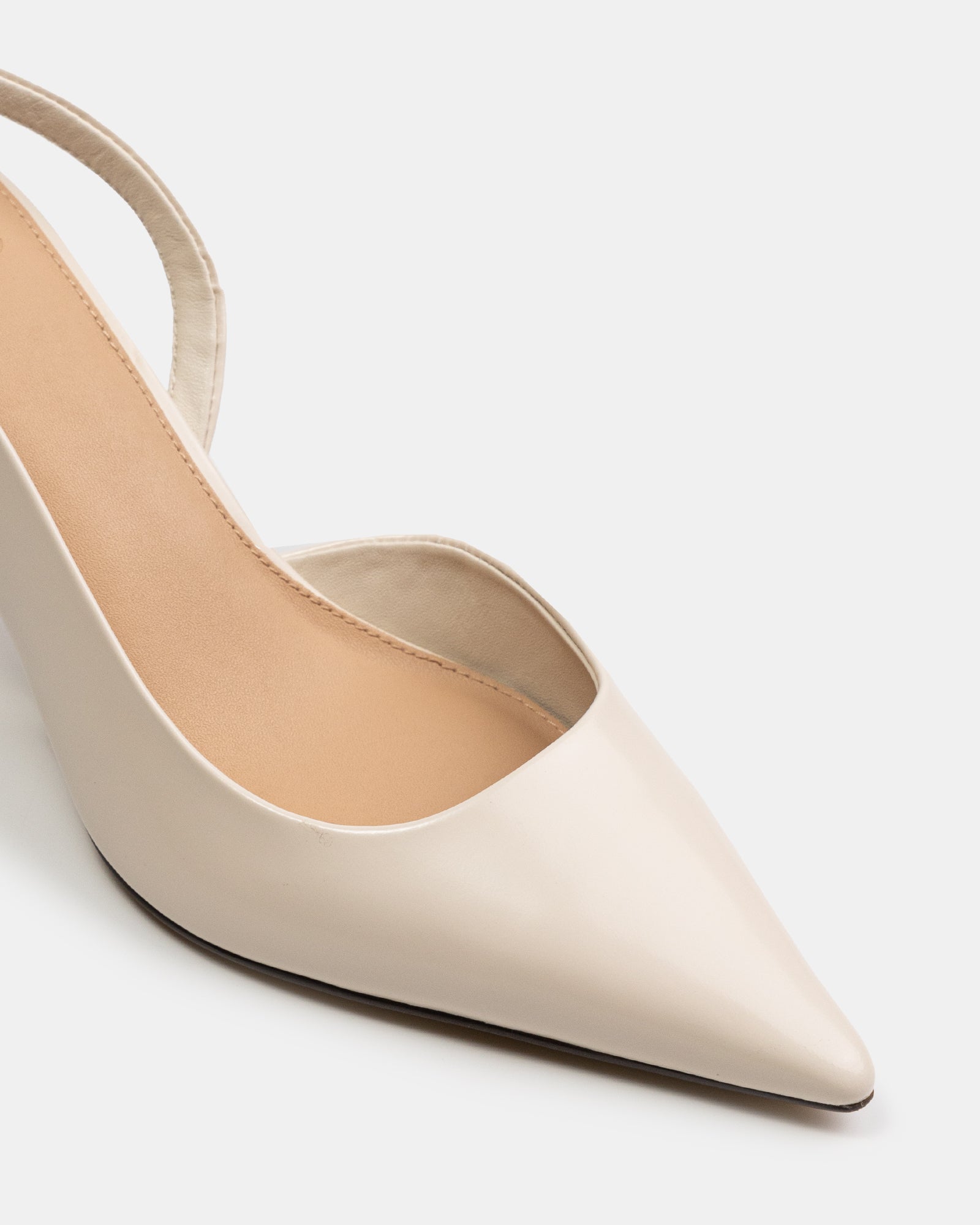 Livy Vintage Ivory Leather Slingback
