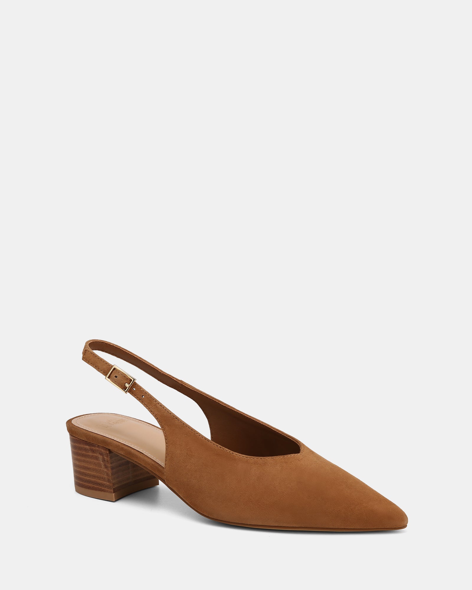 Fatima Nutmeg Suede Leather Slingback