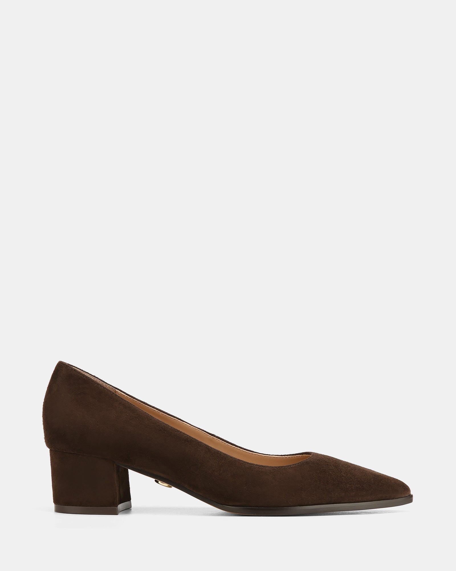 Fae Espresso Suede Leather Pump