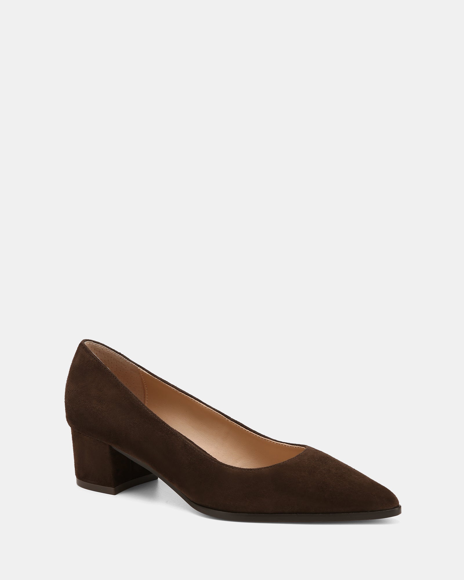 Fae Espresso Suede Leather Pump