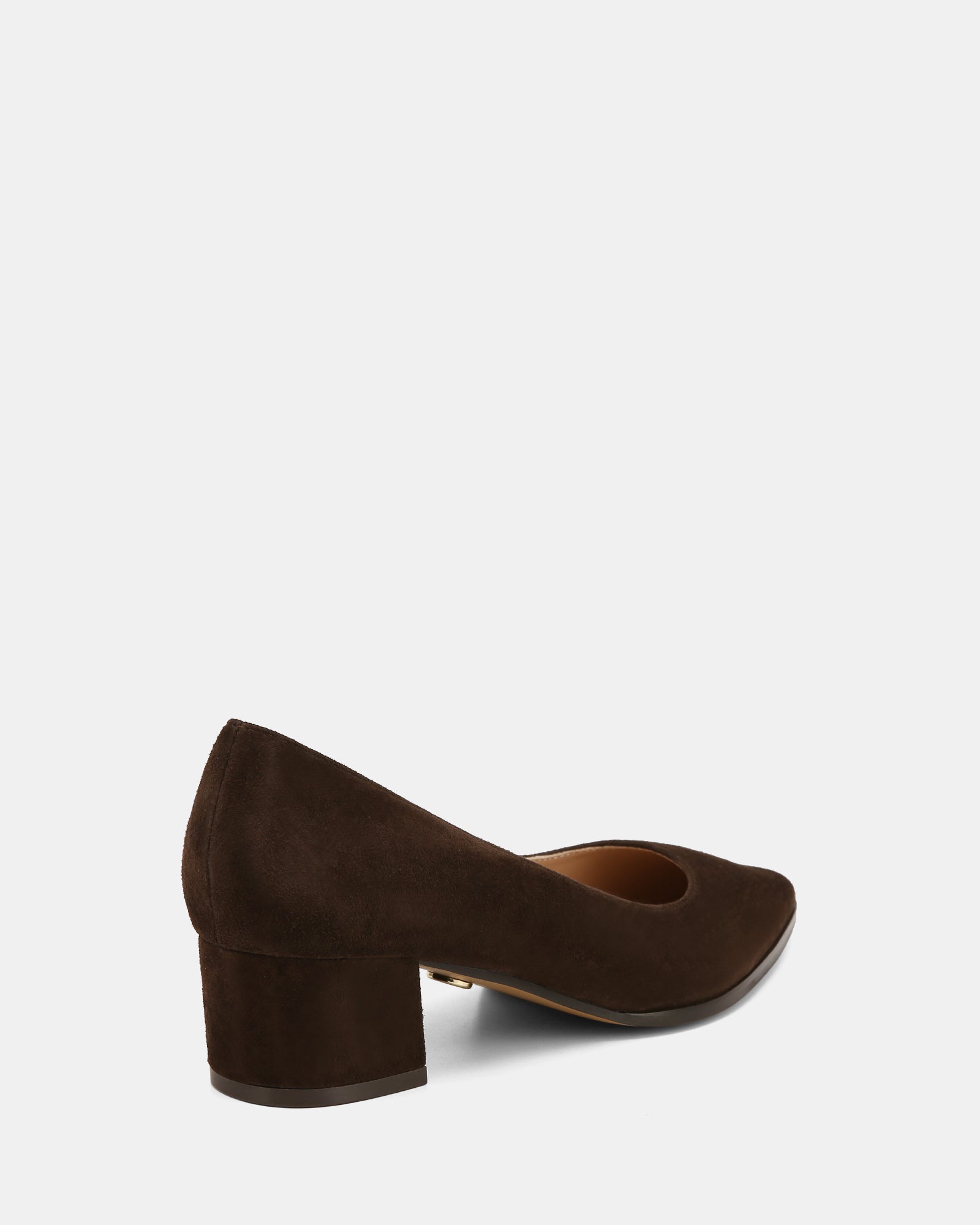 Fae Espresso Suede Leather Pump