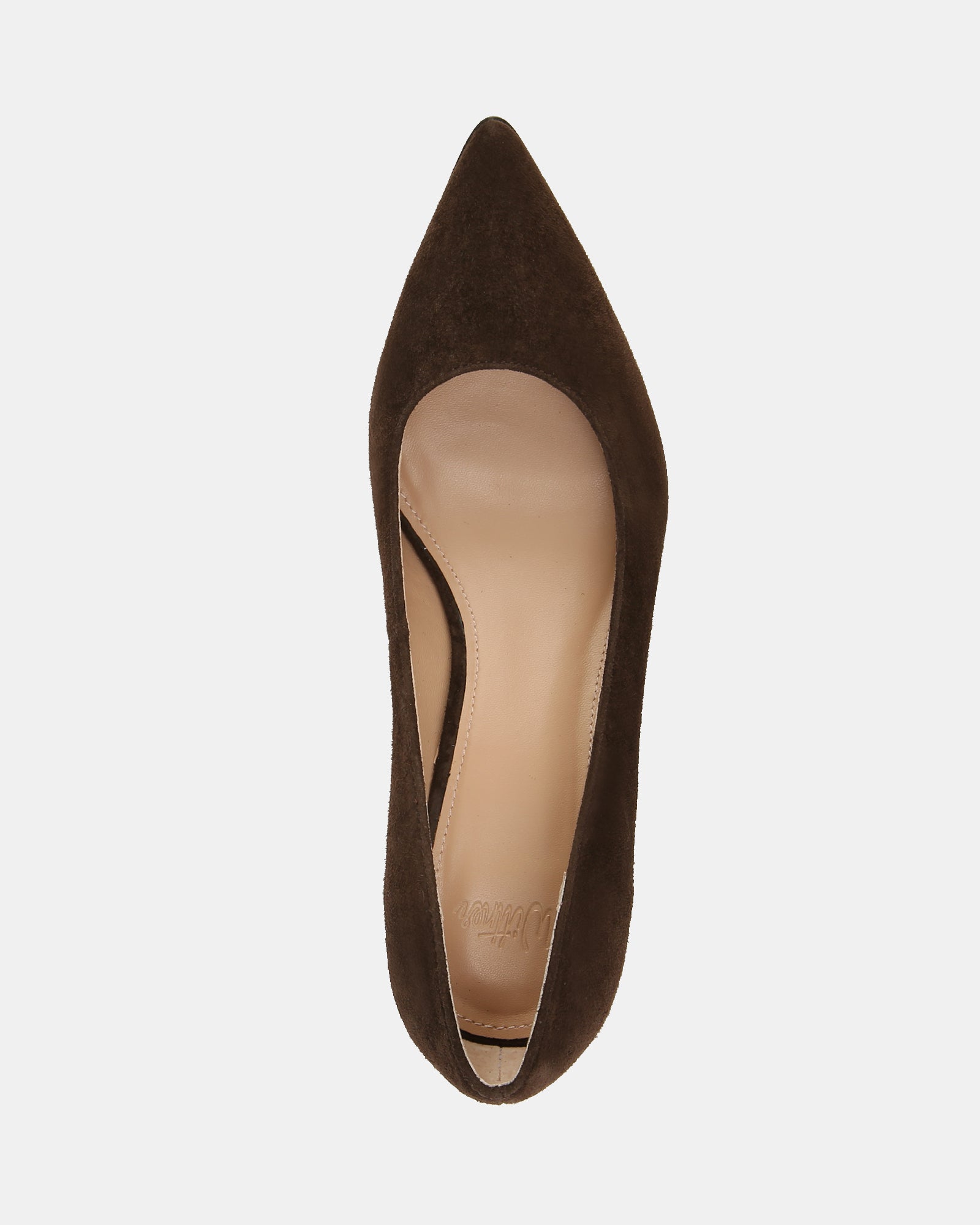 Fae Espresso Suede Leather Pump