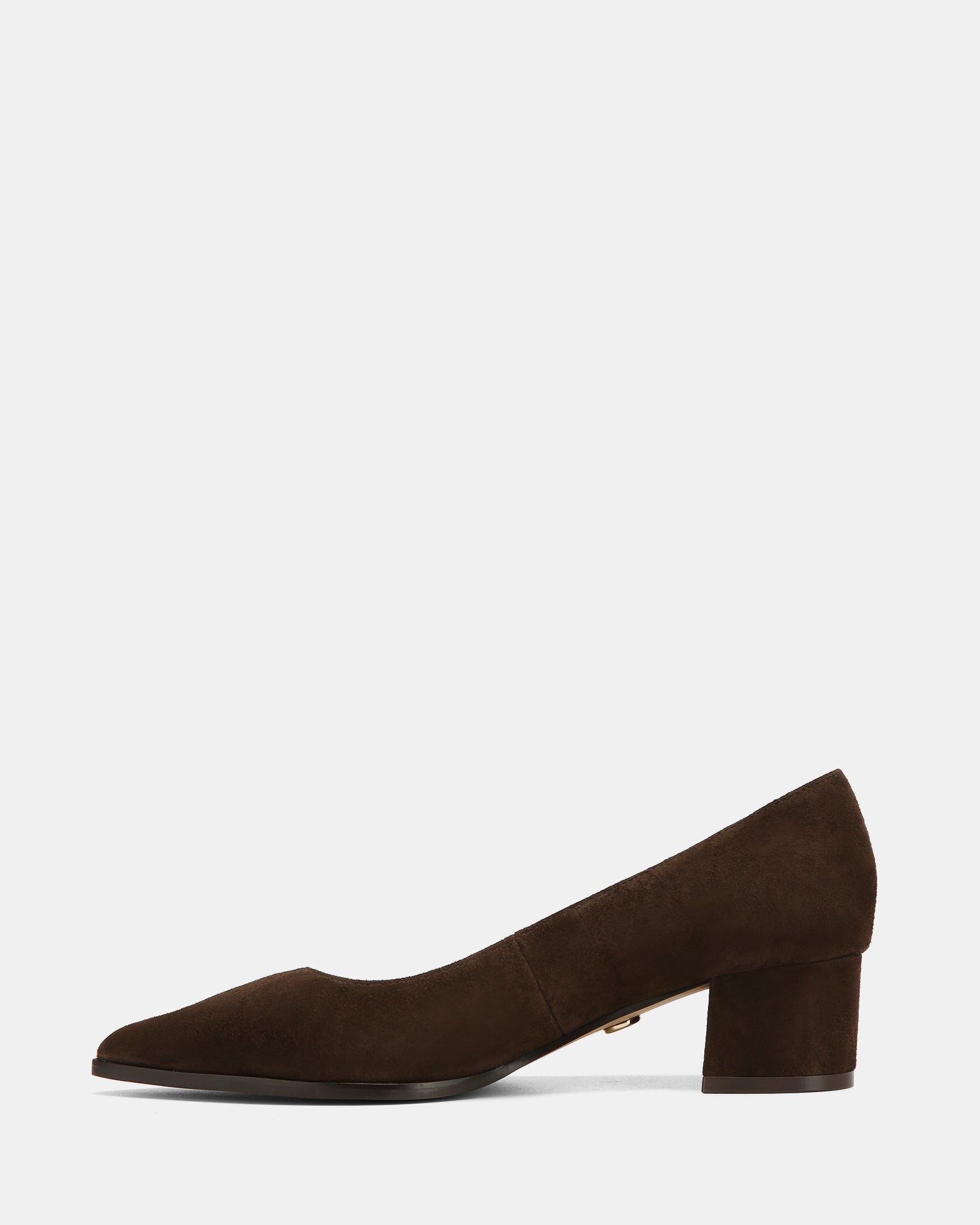 Fae Espresso Suede Leather Pump