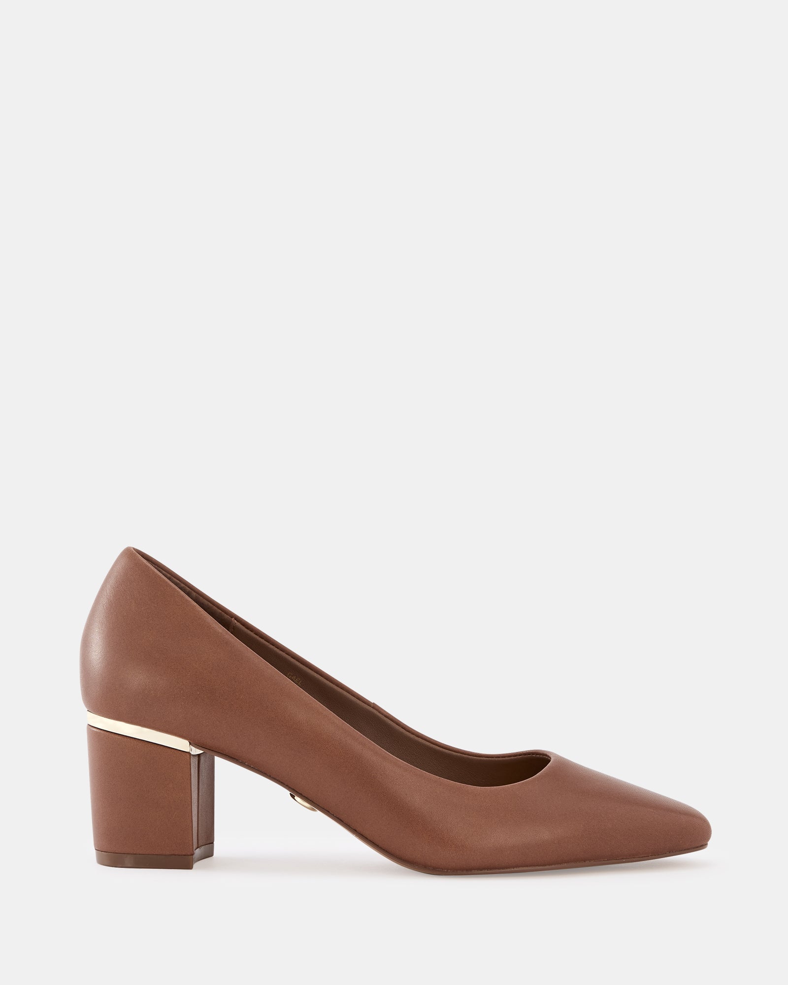 Gael Dark Cognac Leather Pump
