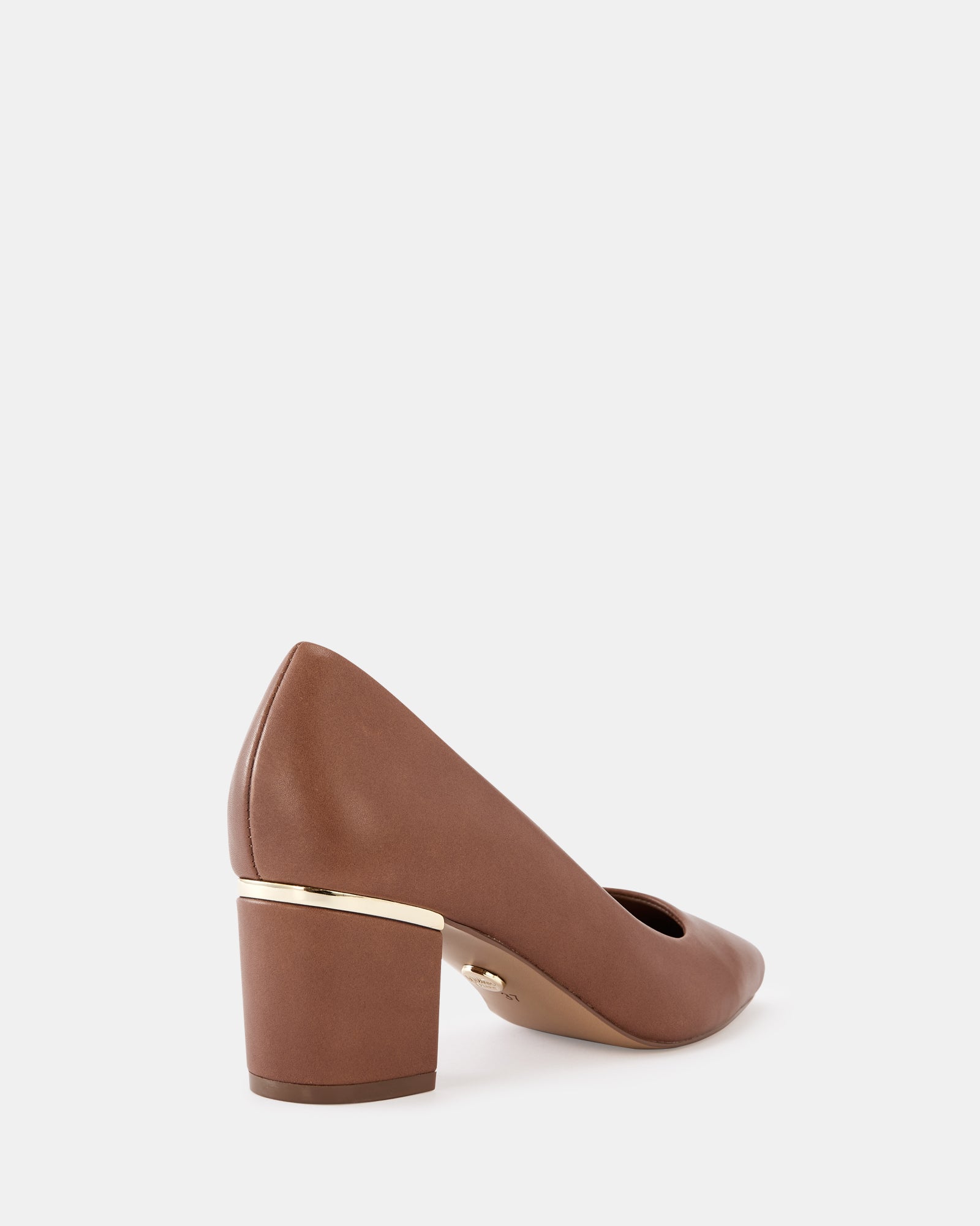 Gael Dark Cognac Leather Pump