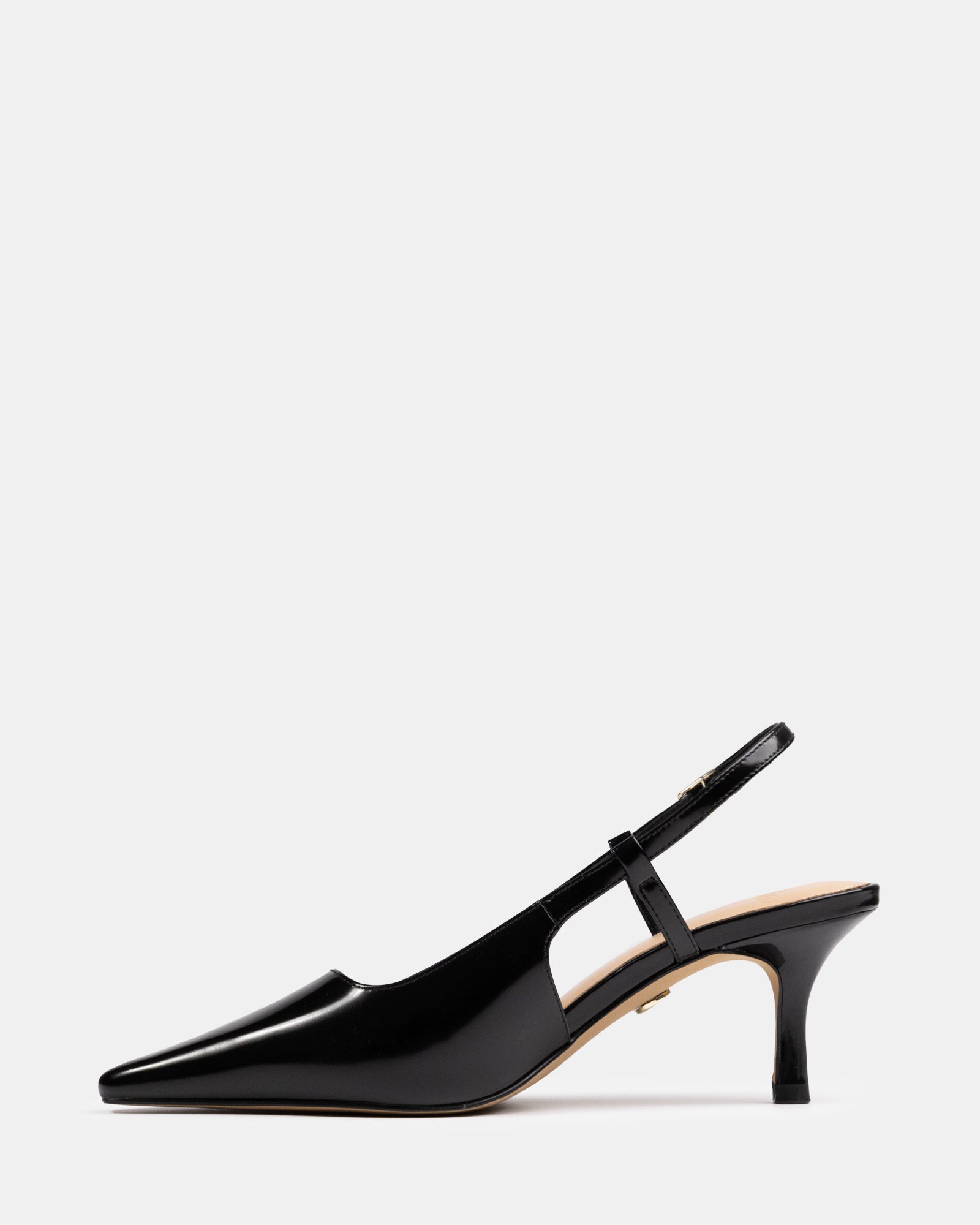 Marrie Black Leather Slingback