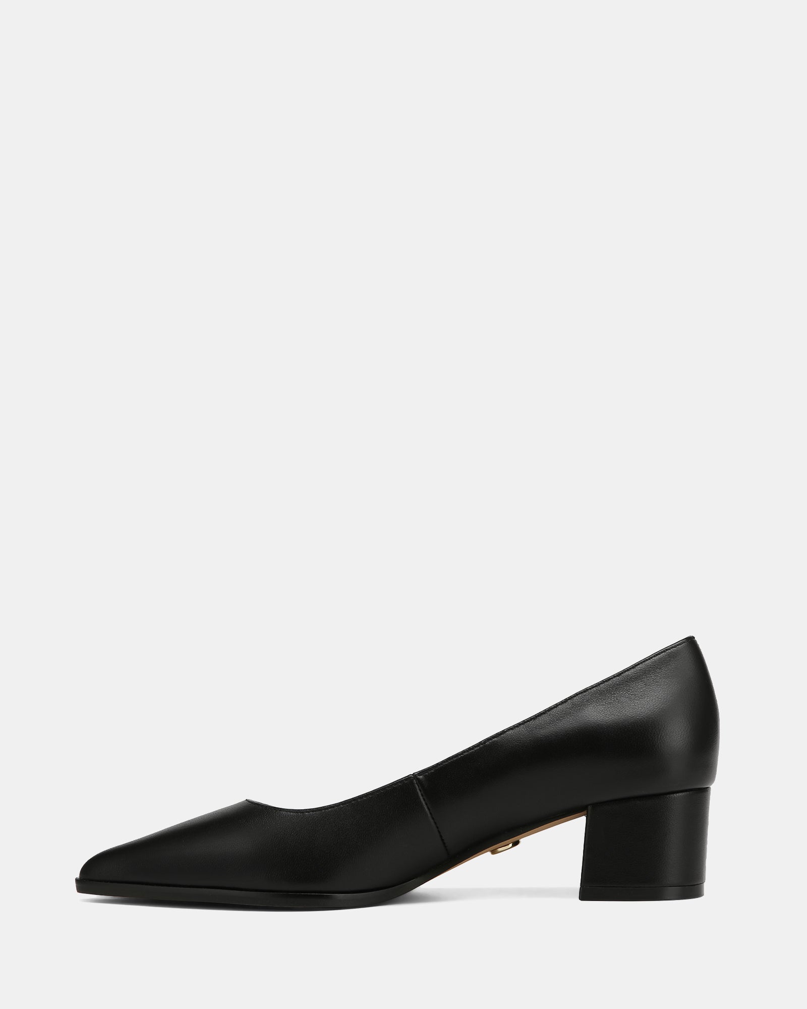 Fae Black Leather Pump