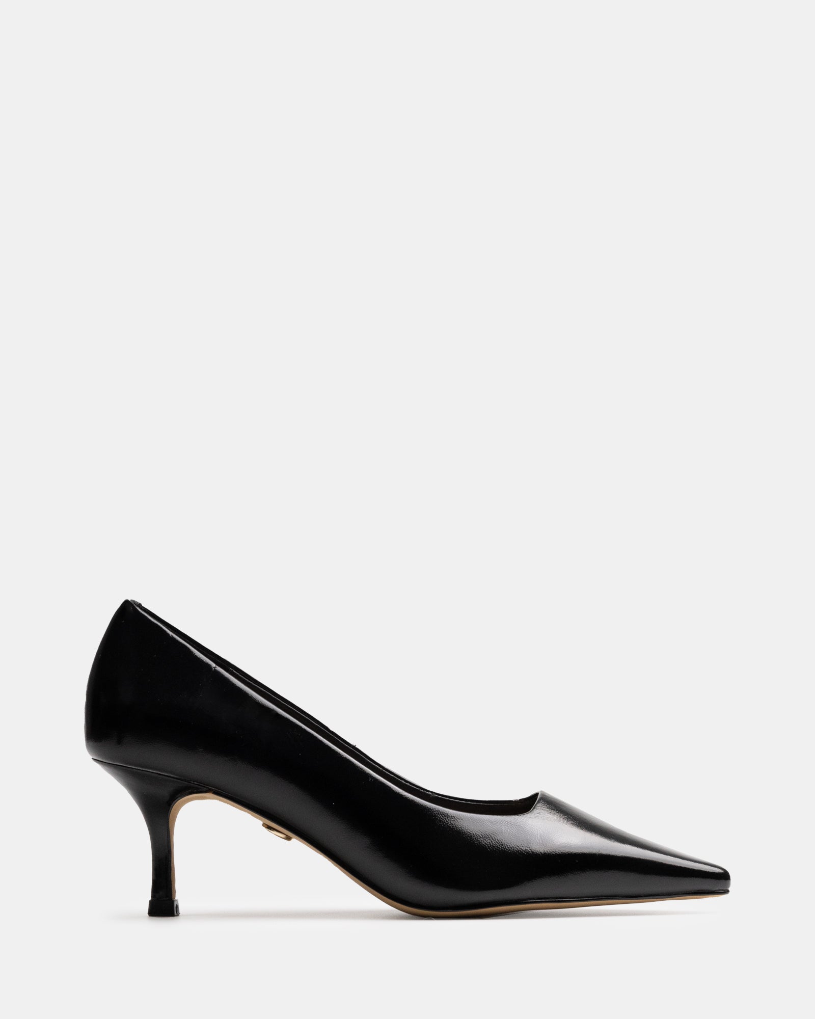 Maine Black Shiny Leather Pump